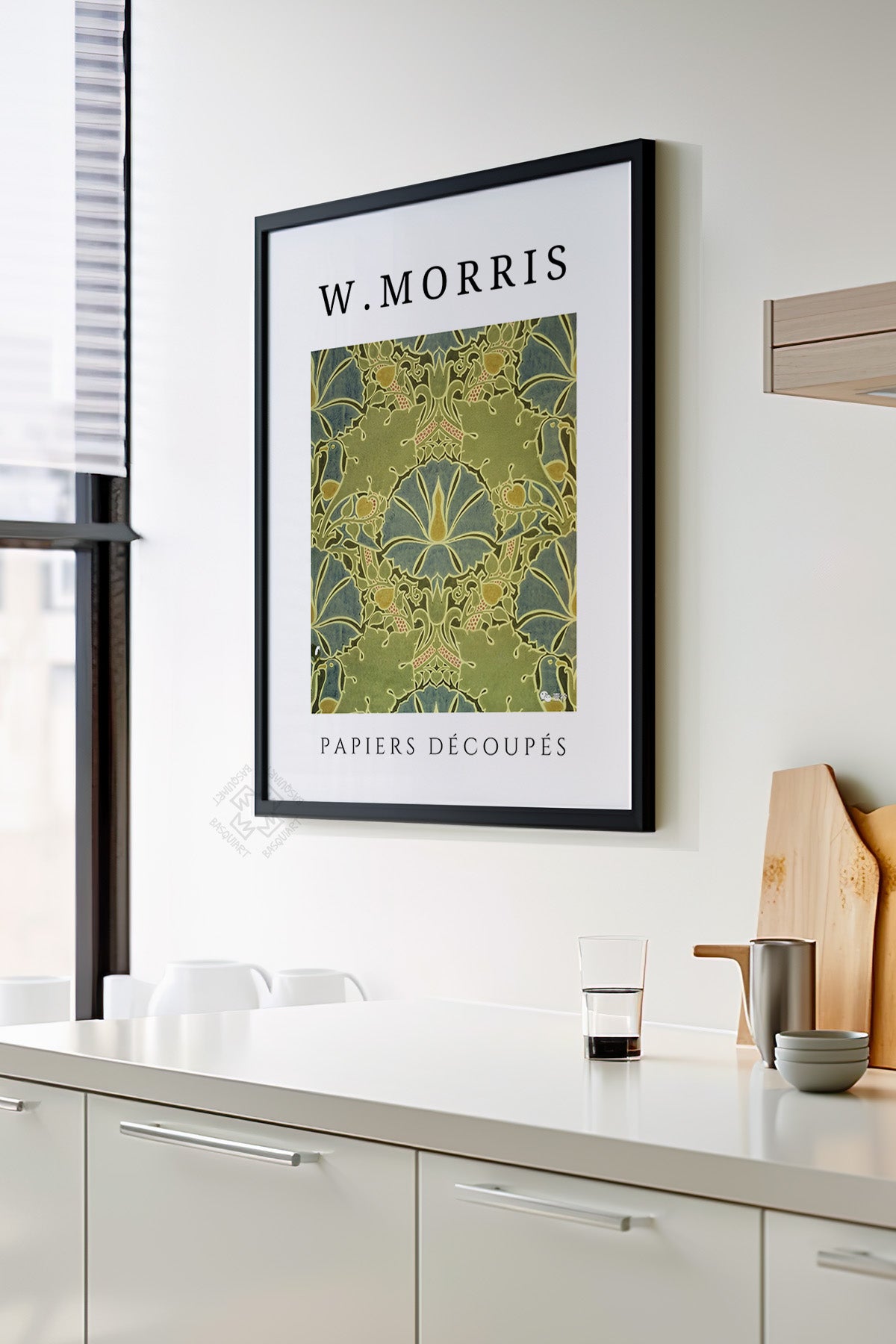 William Morris Serisi Siyah Çerçeveli Poster, Tablo Duvar Dekoru No:3