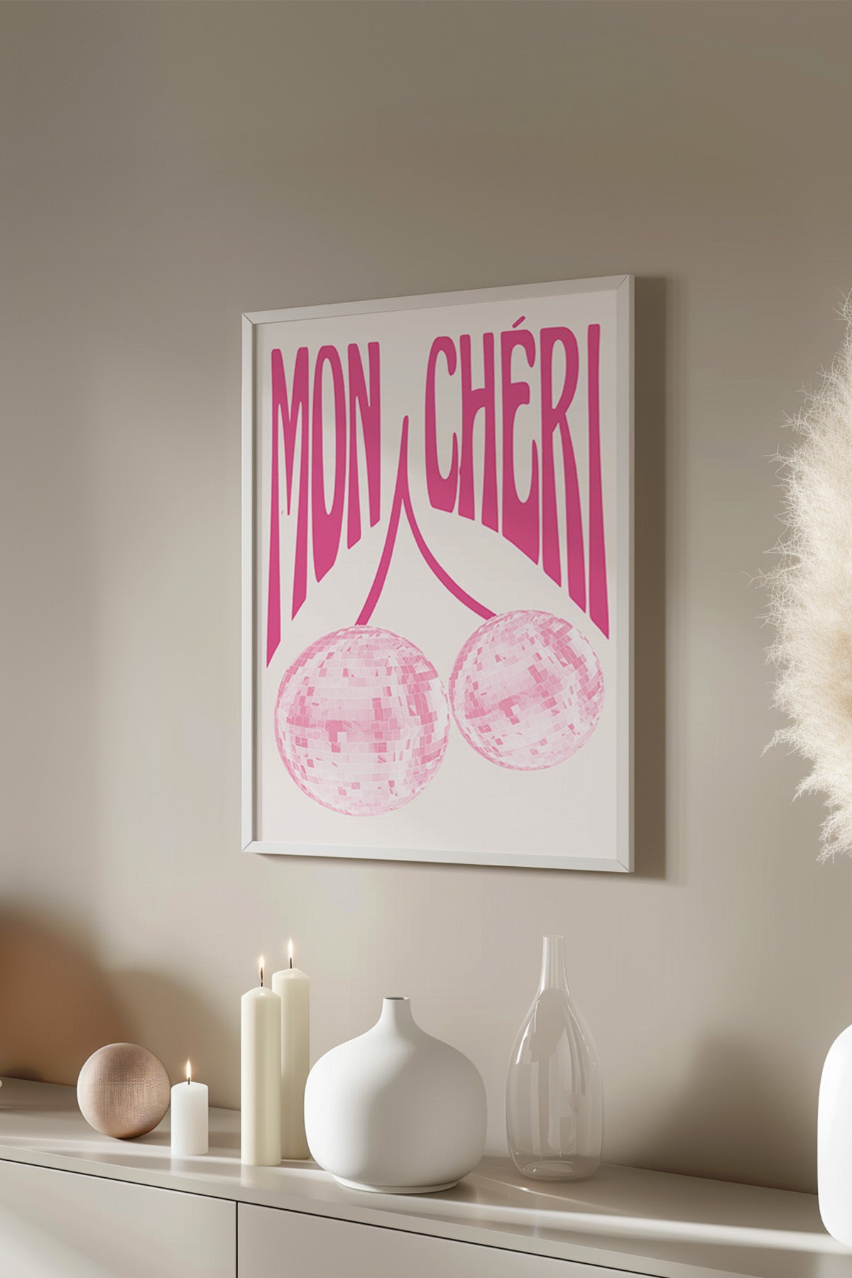 Lucky You Serisi Beyaz Çerçeveli Poster, Tablo Duvar Dekoru No:47