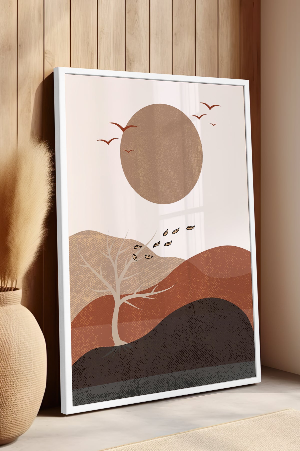 Bohemian Serisi Beyaz Çerçeveli Poster, Tablo No:18