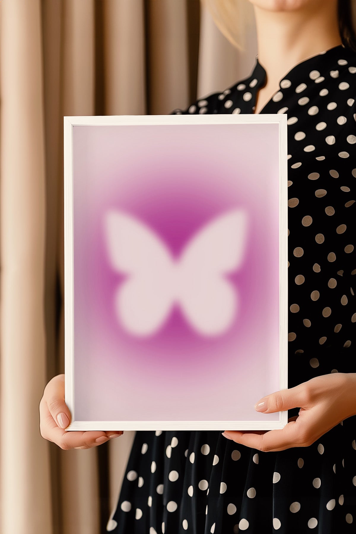 Aura Serisi Beyaz Çerçeveli Poster, Tablo No:100