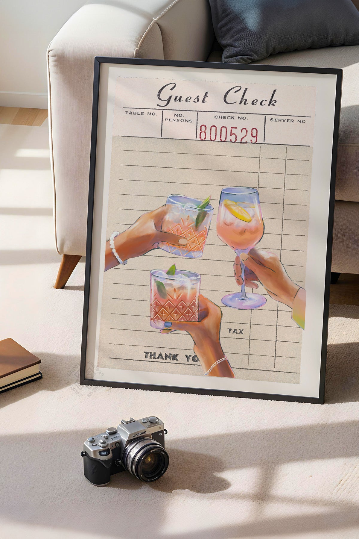 Lucky You Serisi Siyah Çerçeveli Poster, Tablo Duvar Dekoru No:13