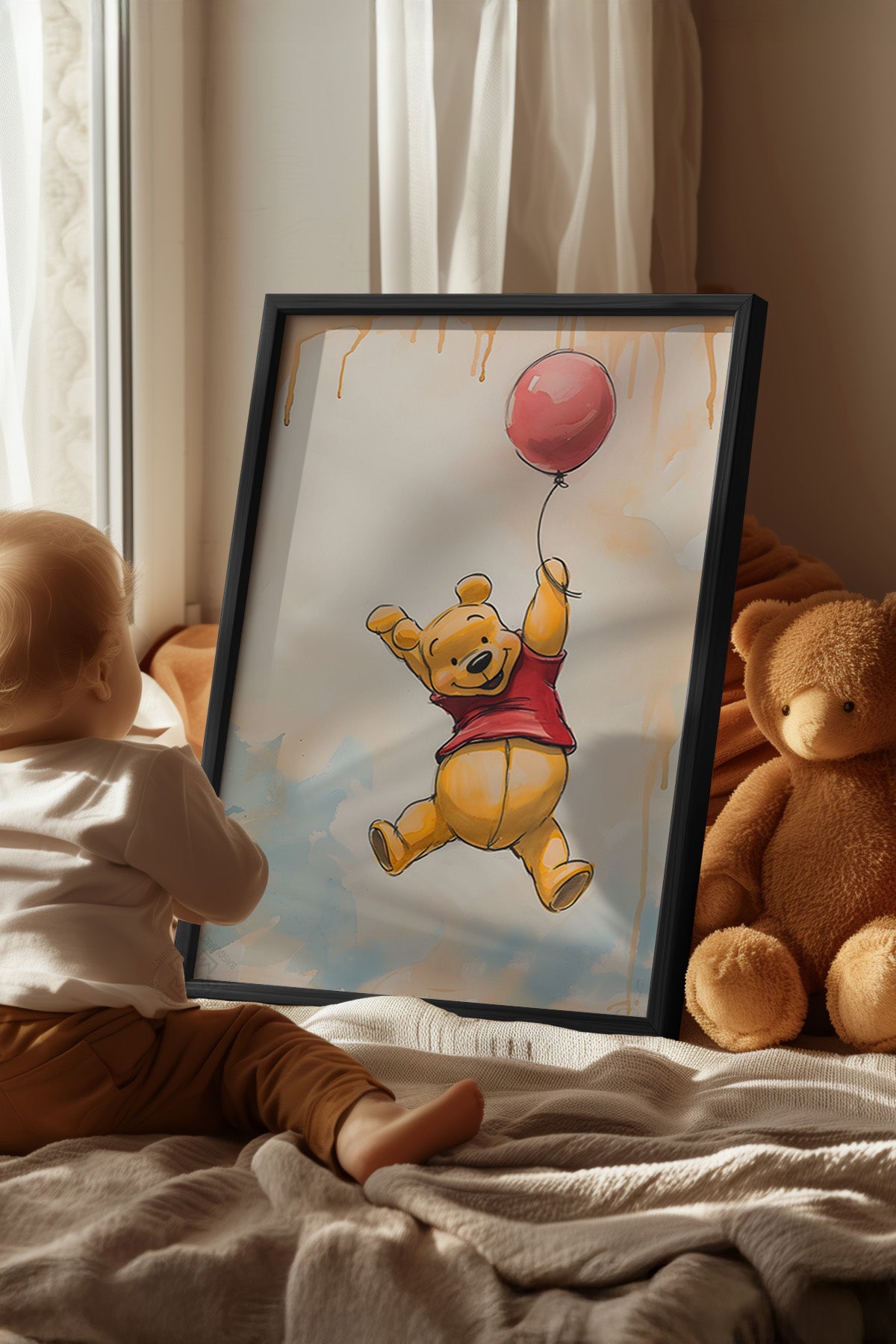 Çocuk Odası, Bebek Odası Siyah Çerçeveli Poster, Tablo No:69