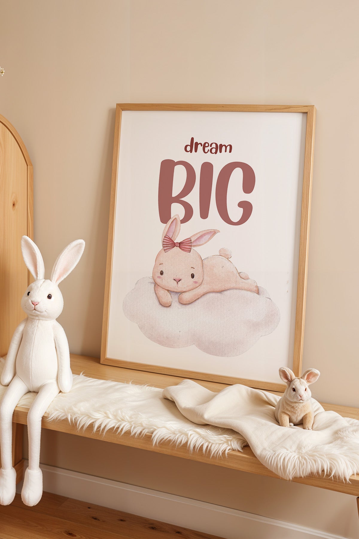 Çocuk Odası, Bebek Odası Ahşap Çerçeveli Poster, Tablo No:153