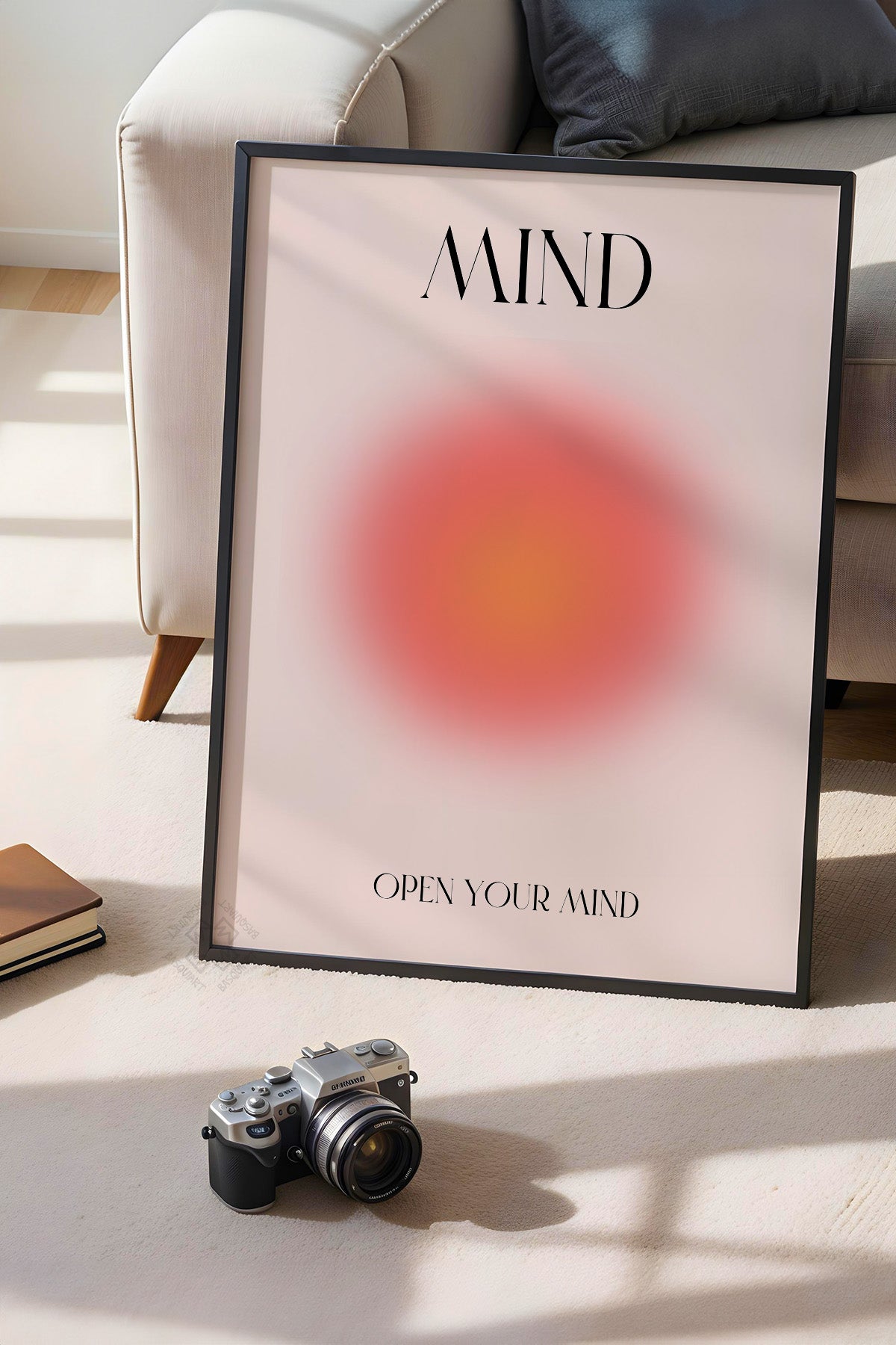 Aura Serisi Siyah Çerçeveli Poster, Tablo No:162