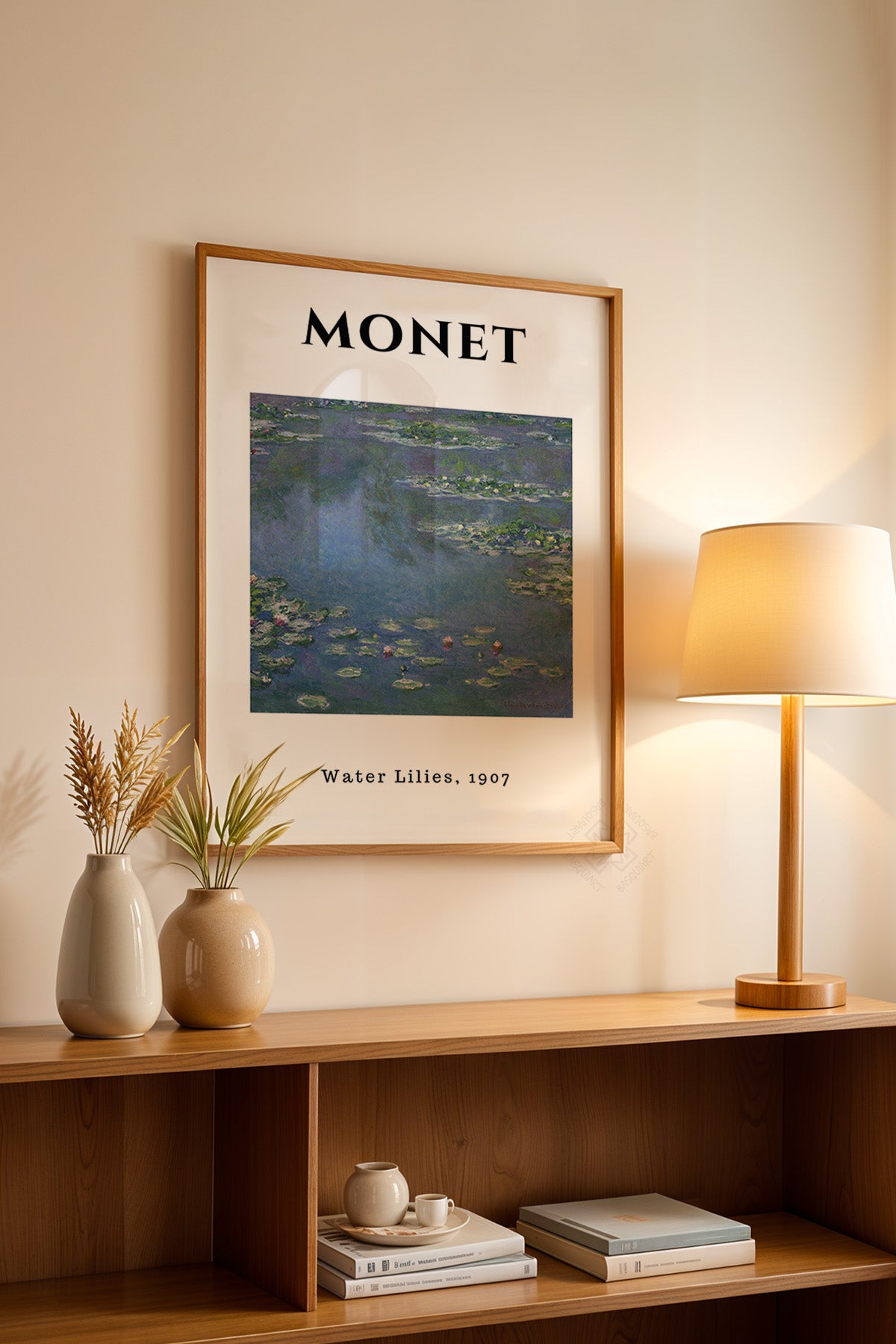Claude Monet Serisi Ahşap Çerçeveli Poster, Tablo Duvar Dekoru No:13