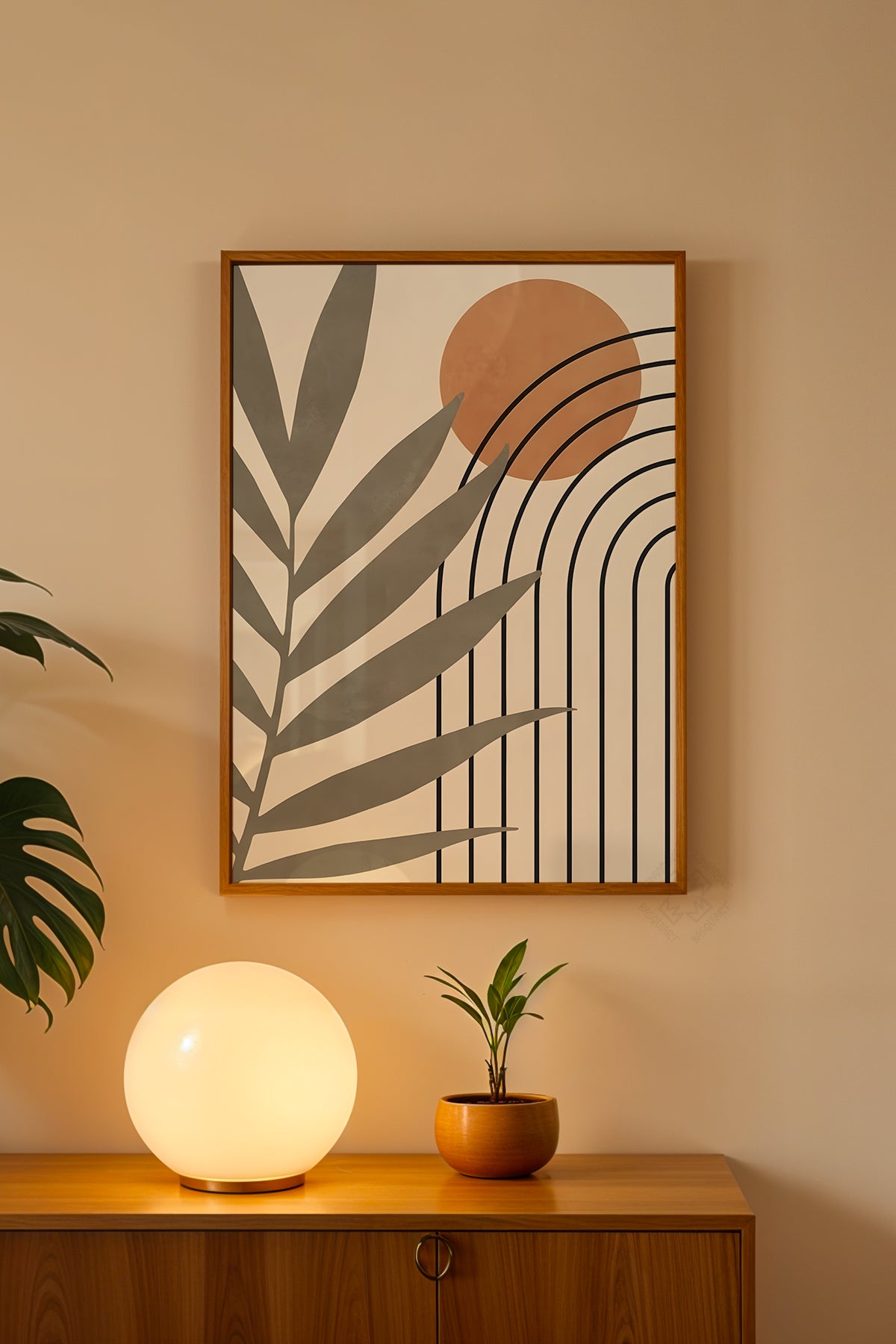Bohemian Serisi Ahşap Çerçeveli Poster, Tablo No:38