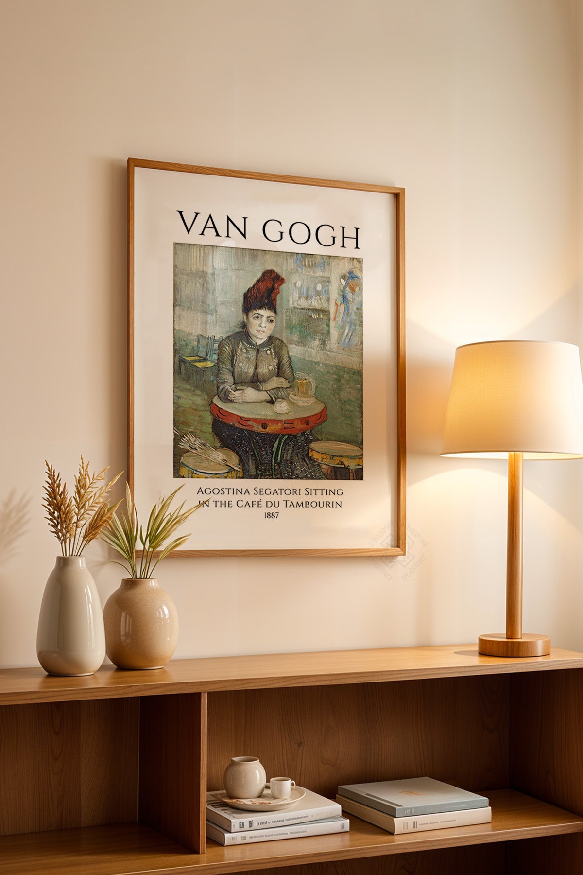 Vincent Van Gogh Serisi Ahşap Çerçeveli Poster, Tablo Duvar Dekoru No:23