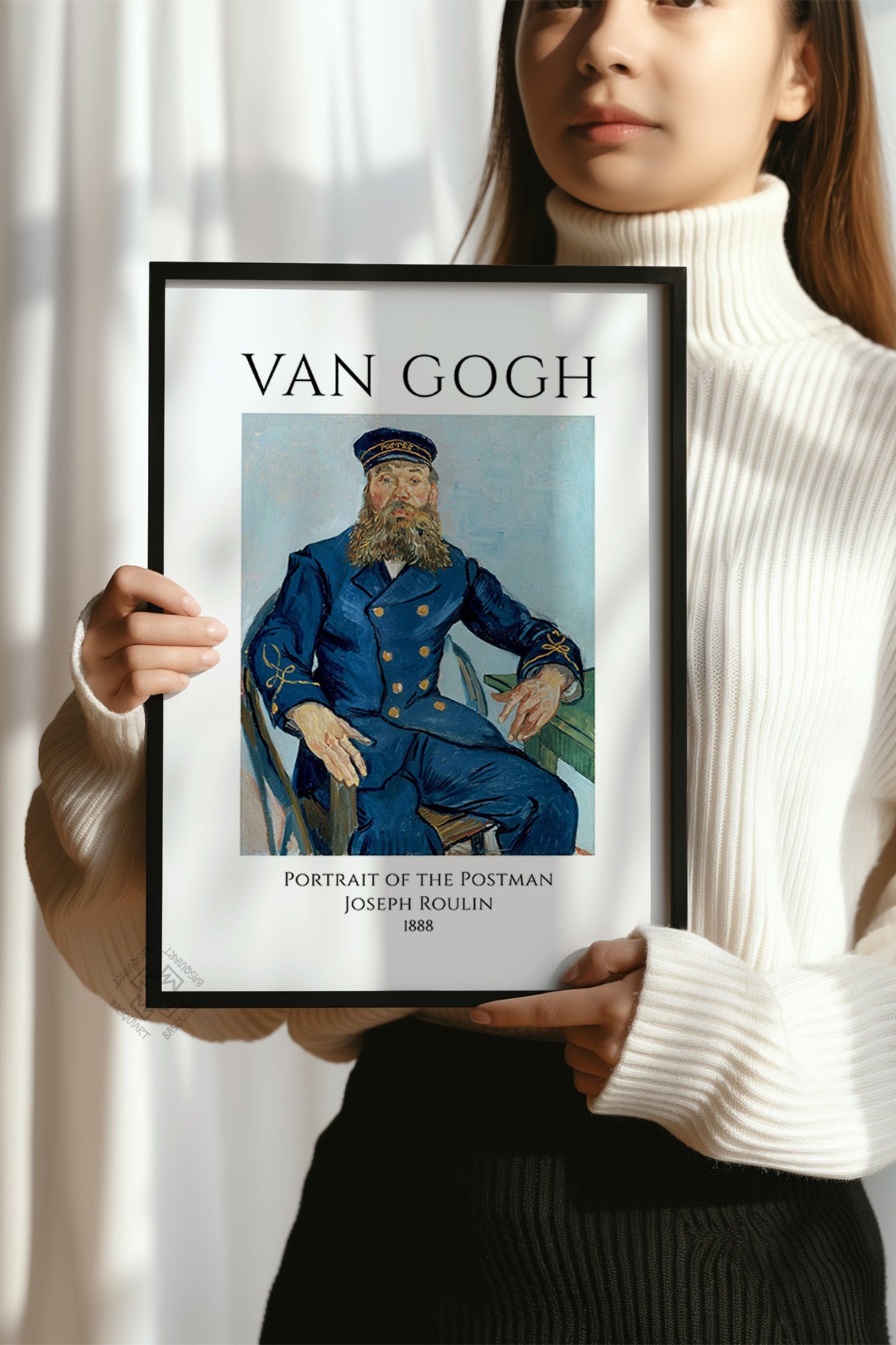 Vincent Van Gogh Serisi Siyah Çerçeveli Poster, Tablo Duvar Dekoru No:25