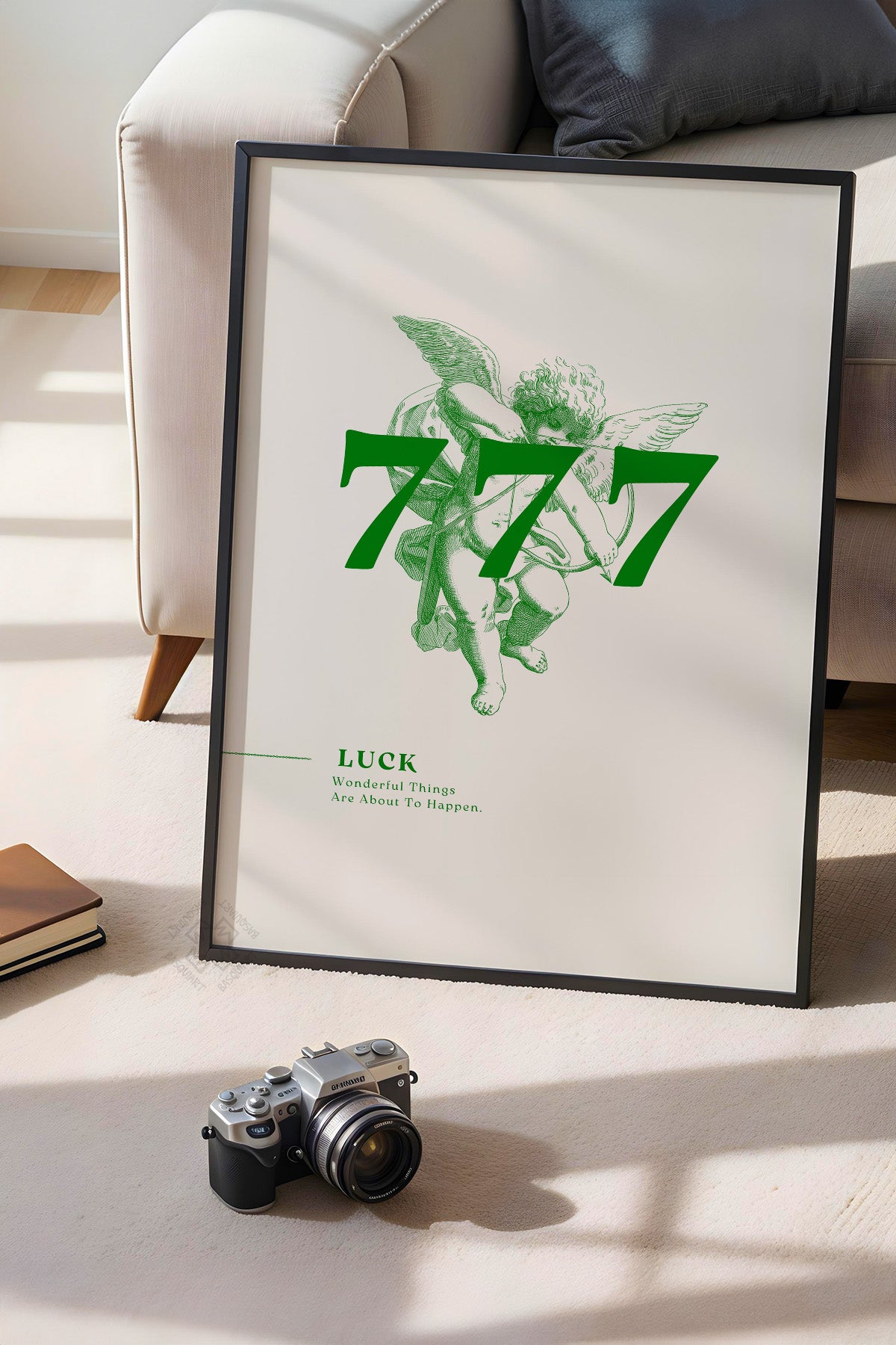 Lucky You Serisi Siyah Çerçeveli Poster, Tablo Duvar Dekoru No:131