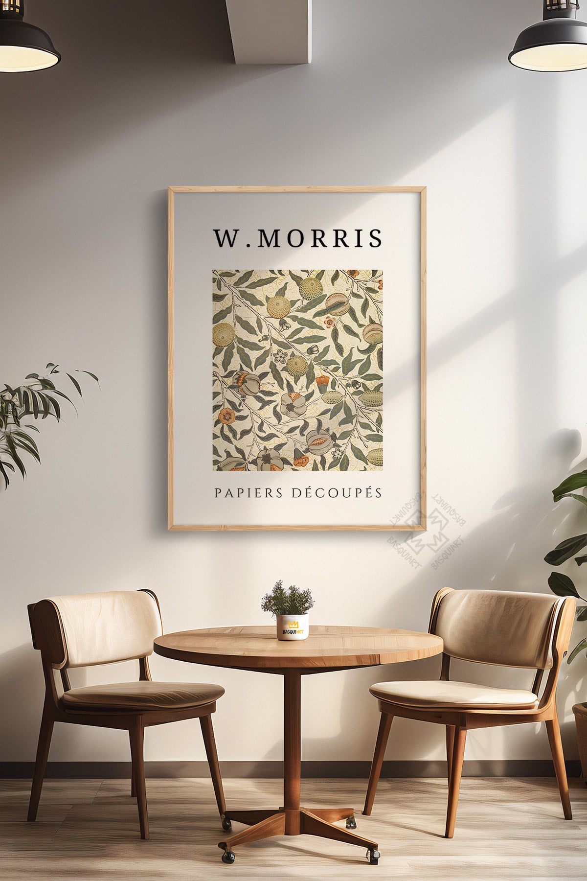 William Morris Serisi Ahşap Çerçeveli Poster, Tablo Duvar Dekoru No:6