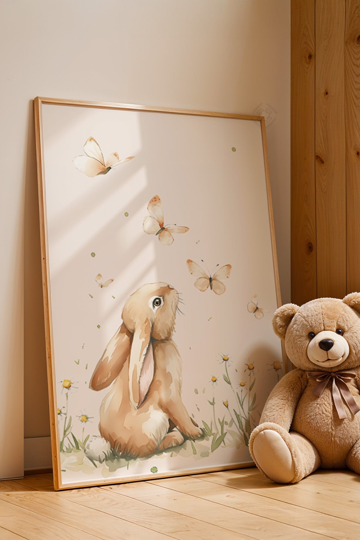 Çocuk Odası, Bebek Odası Ahşap Çerçeveli Poster, Tablo No:86
