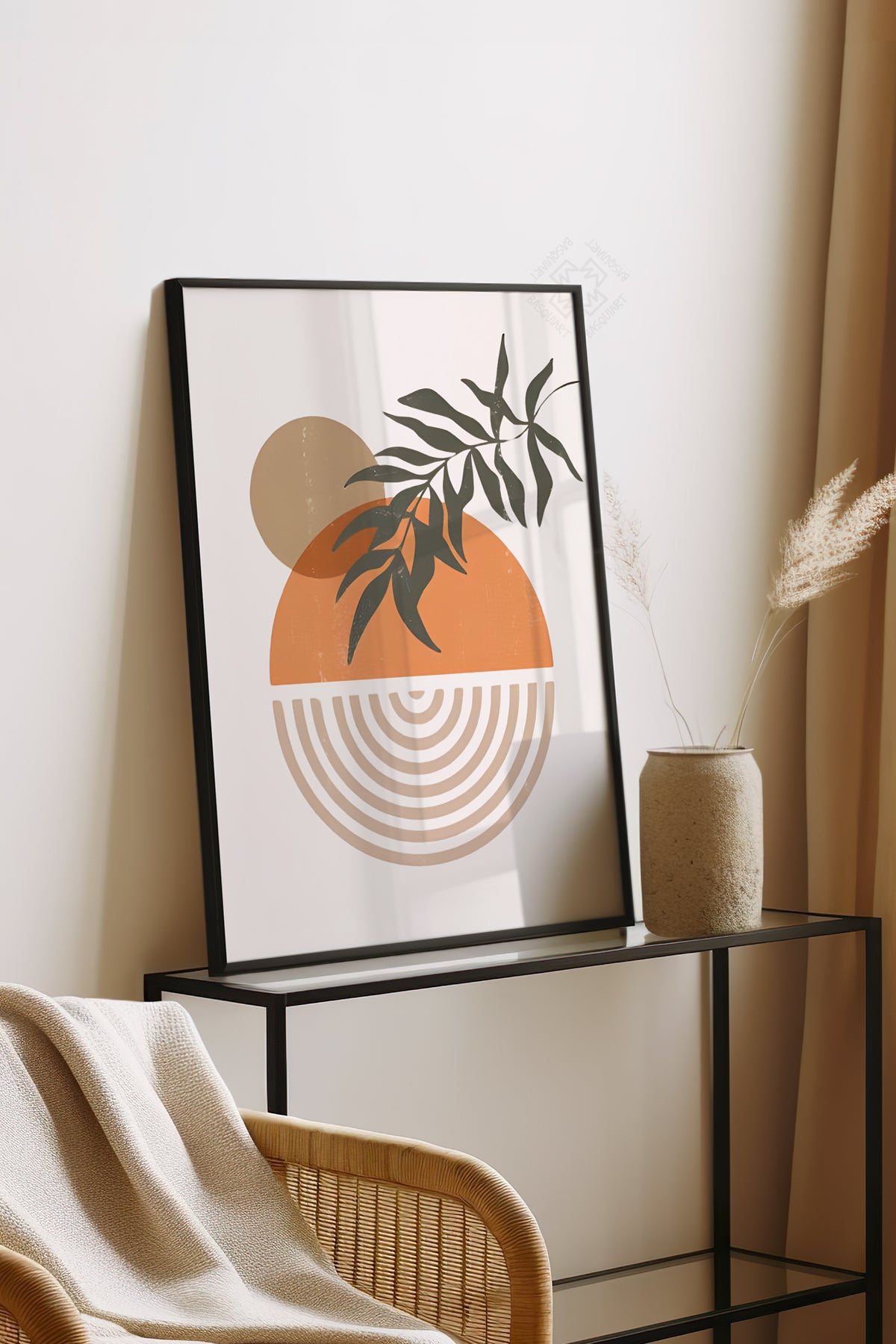 Bohemian Serisi Siyah Çerçeveli Poster, Tablo No:39