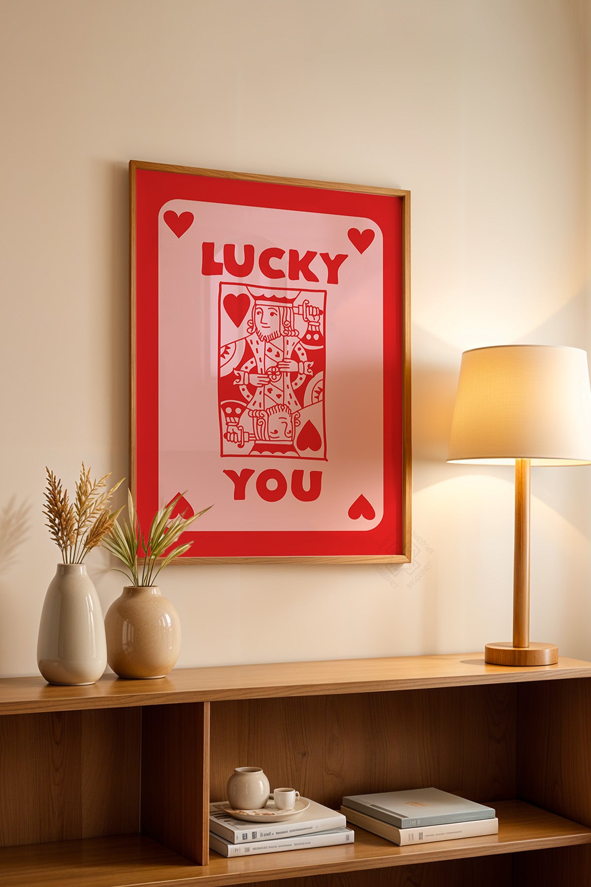 Lucky You Serisi Ahşap Çerçeveli Poster, Tablo Duvar Dekoru No:79