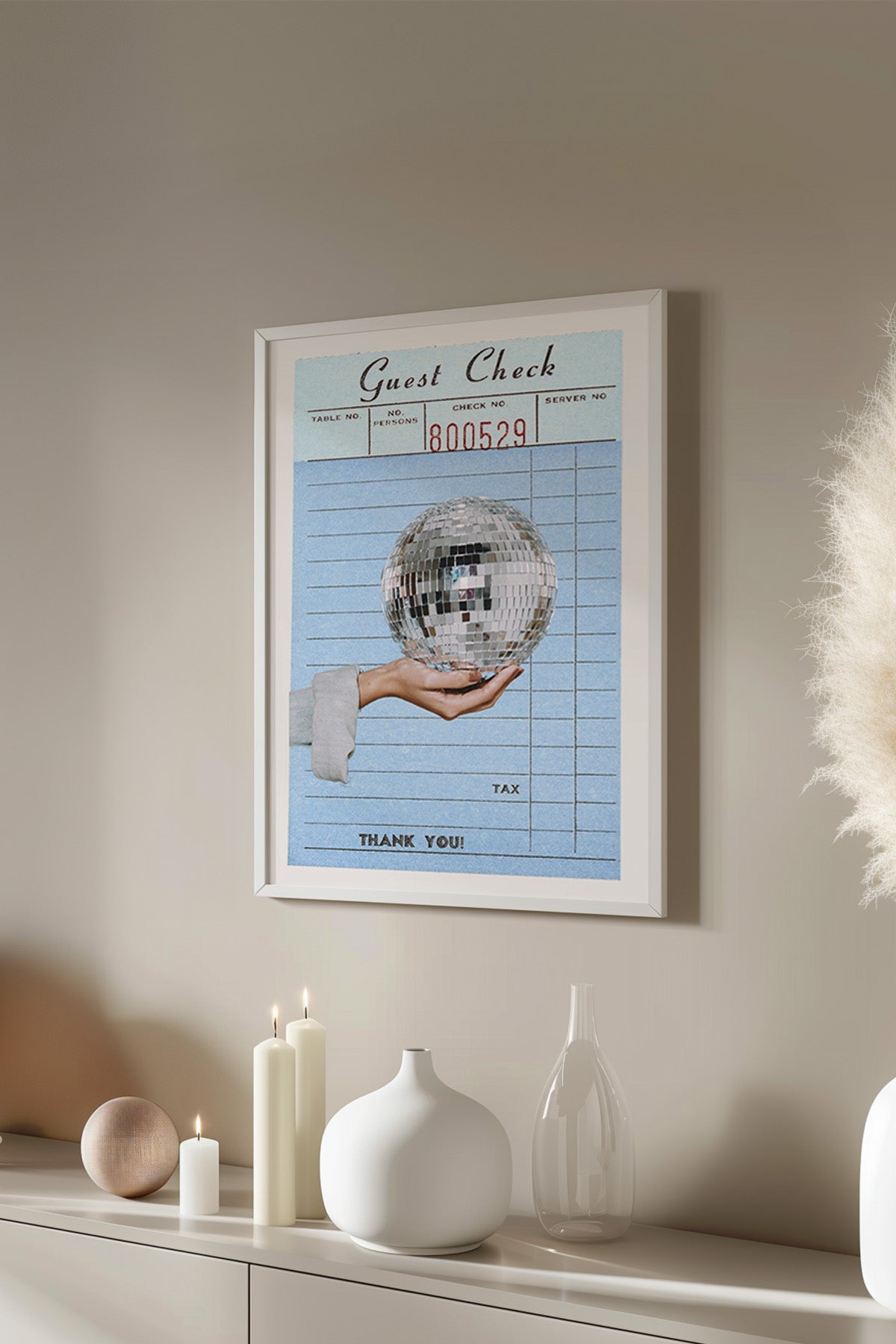Lucky You Serisi Beyaz Çerçeveli Poster, Tablo Duvar Dekoru No:31