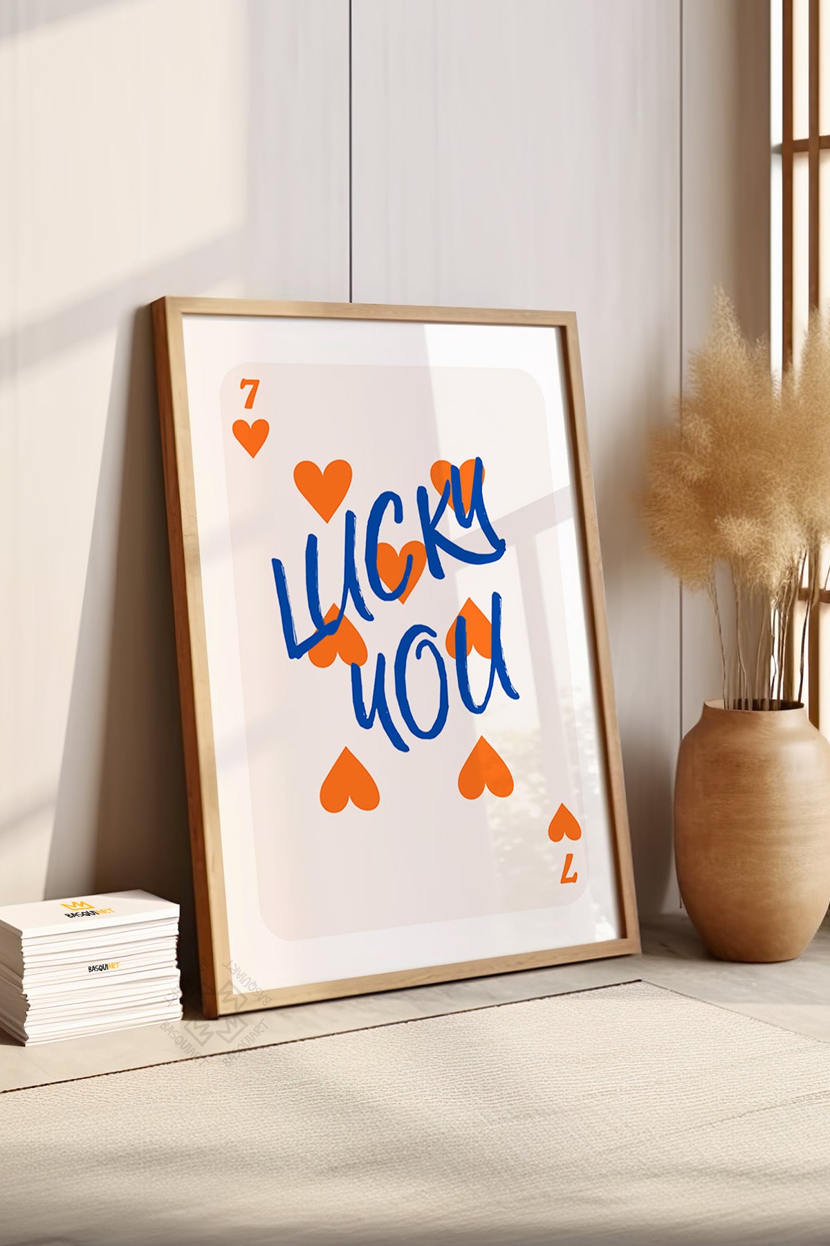 Lucky You Serisi Ahşap Çerçeveli Poster, Tablo Duvar Dekoru No:123