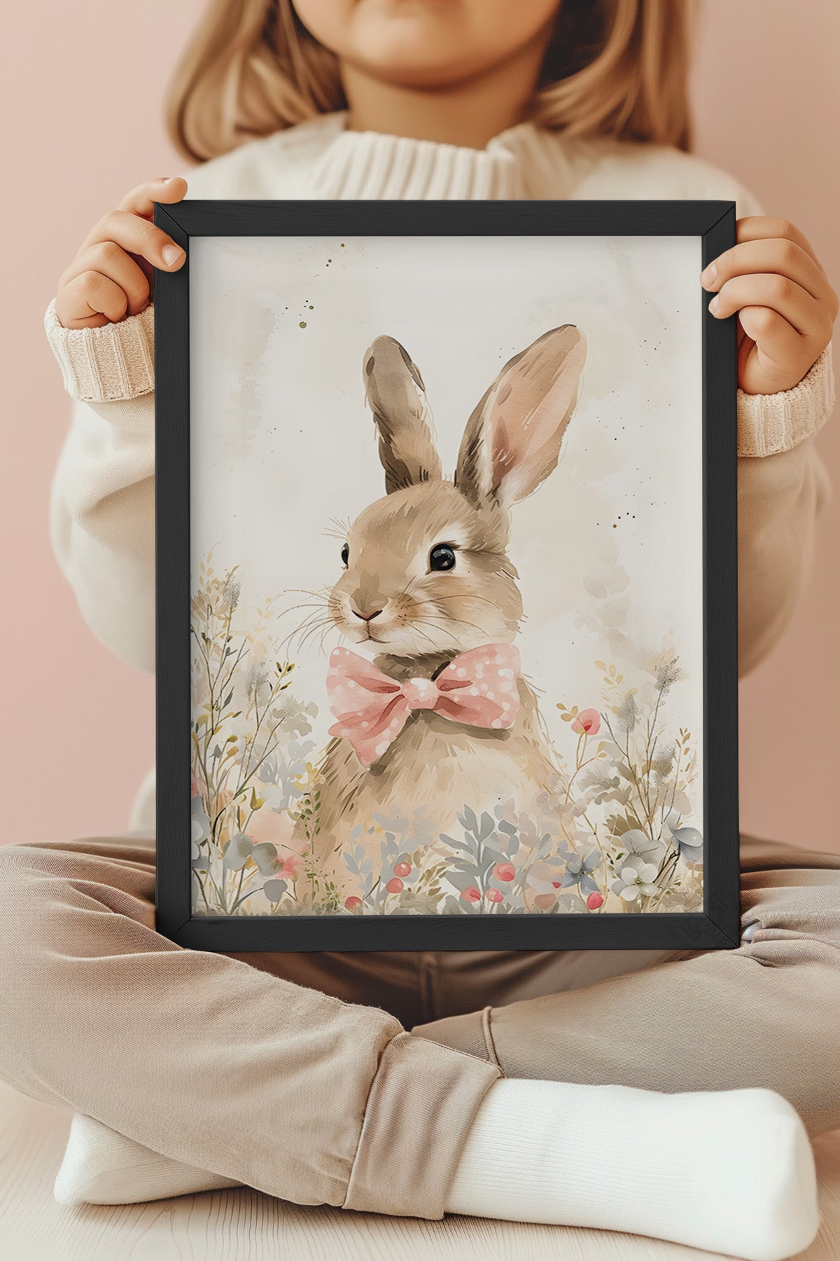 Çocuk Odası, Bebek Odası Siyah Çerçeveli Poster, Tablo No:92