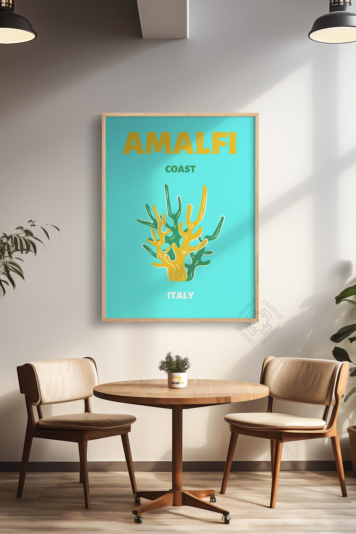Şehir Serisi Ahşap Çerçeveli Poster, Tablo Duvar Dekoru No:10