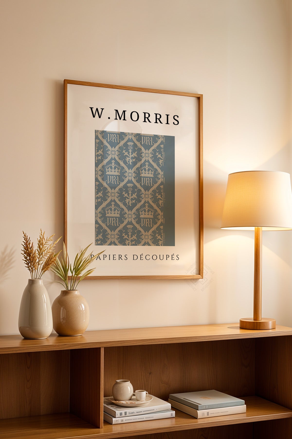 William Morris Serisi Ahşap Çerçeveli Poster, Tablo Duvar Dekoru No:21