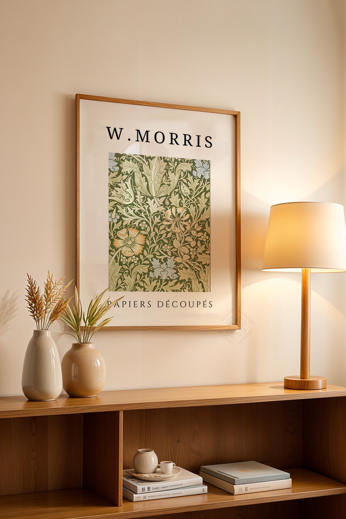 William Morris Serisi Ahşap Çerçeveli Poster, Tablo Duvar Dekoru No:11