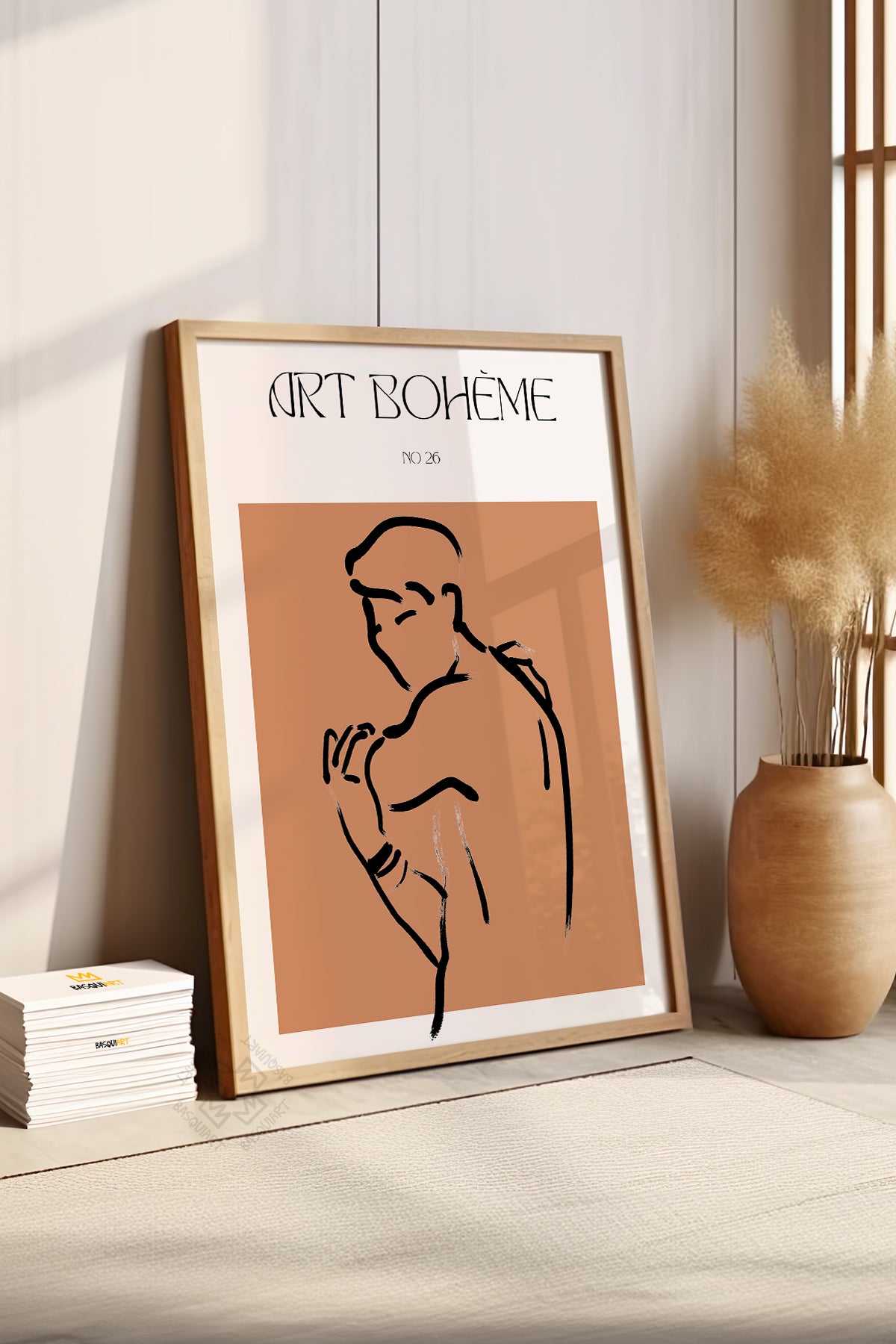 Bohemian Serisi Ahşap Çerçeveli Poster, Tablo No:103
