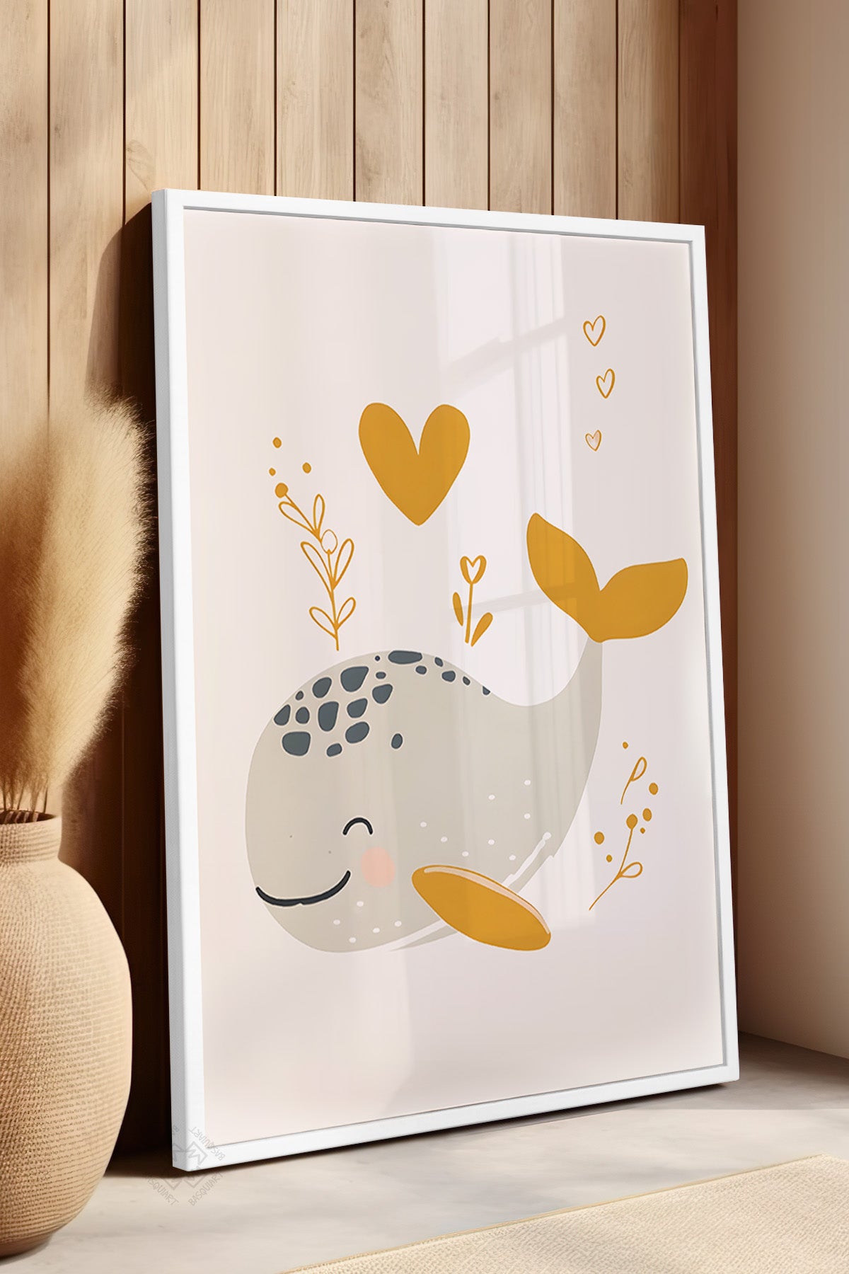 Çocuk Odası, Bebek Odası Beyaz Çerçeveli Poster, Tablo No:52