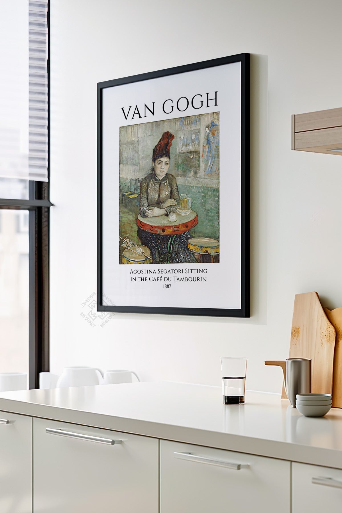 Vincent Van Gogh Serisi Siyah Çerçeveli Poster, Tablo Duvar Dekoru No:23