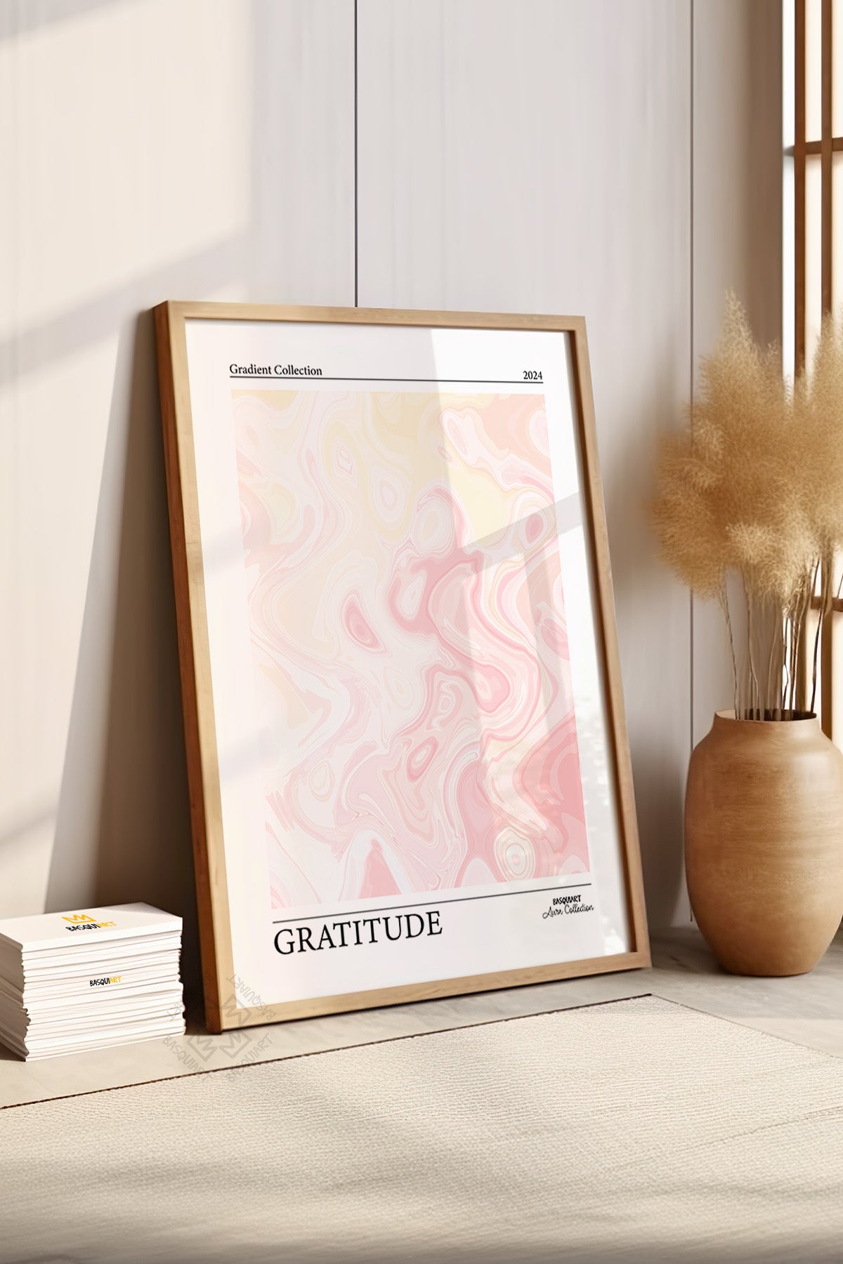 Aura Serisi Ahşap Çerçeveli Poster, Tablo No:38