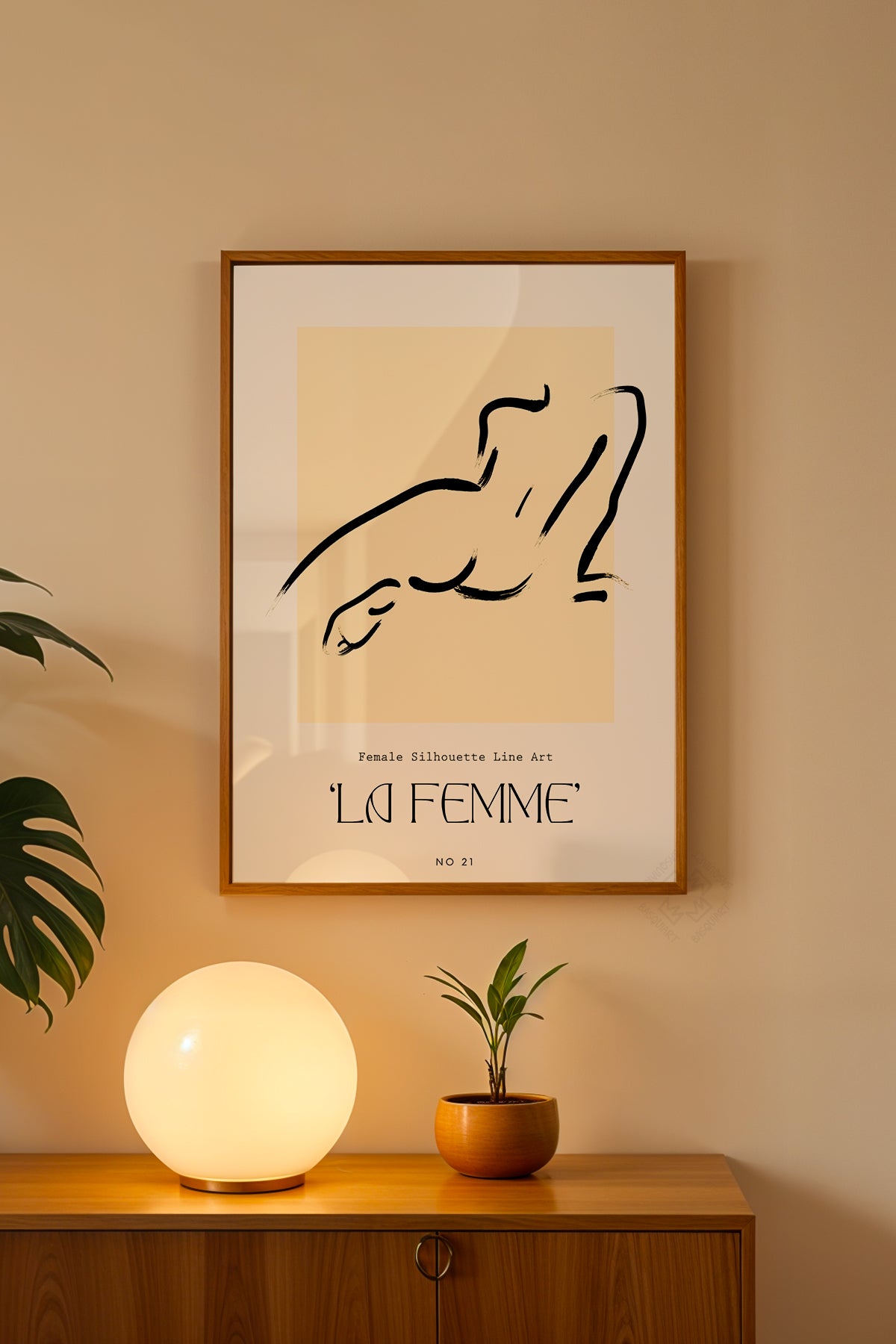 Bohemian Serisi Ahşap Çerçeveli Poster, Tablo No:96