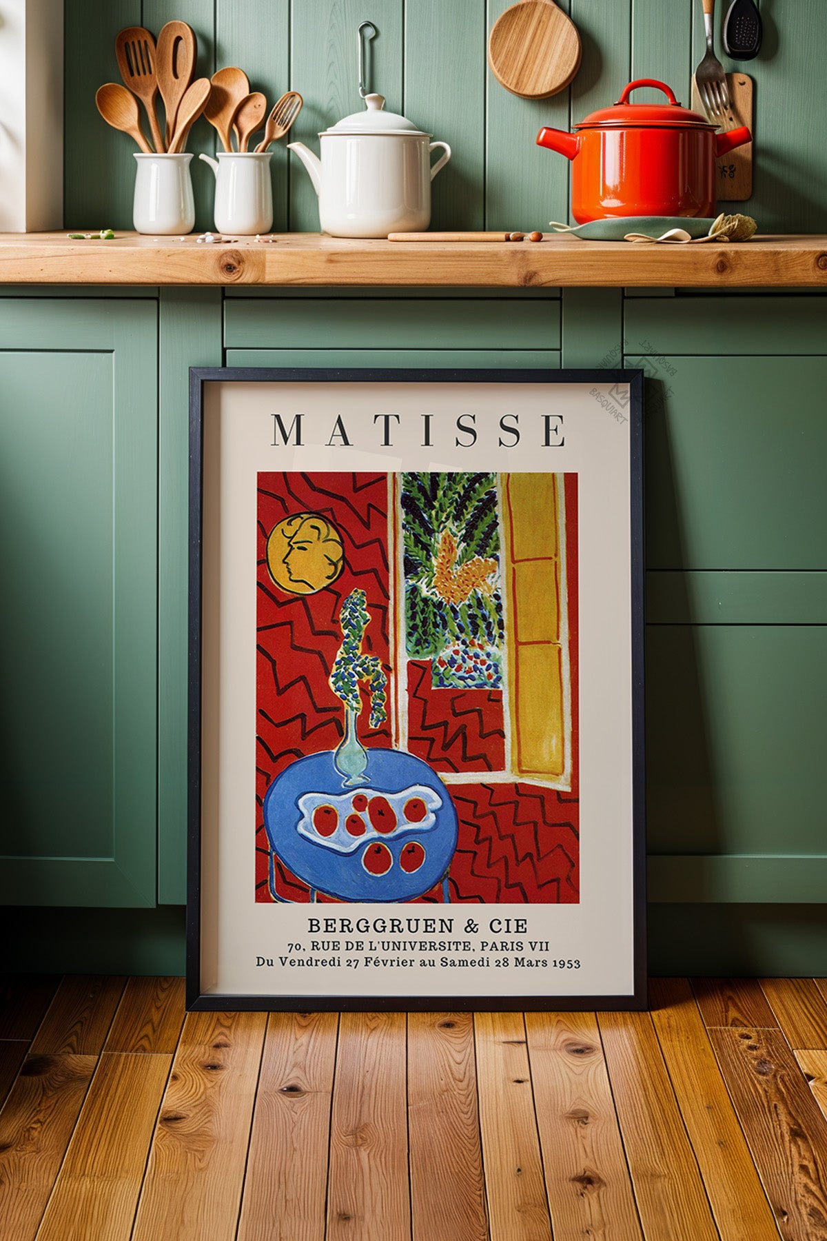 Henri Matisse Serisi Siyah Çerçeveli Poster, Tablo Duvar Dekoru No:10