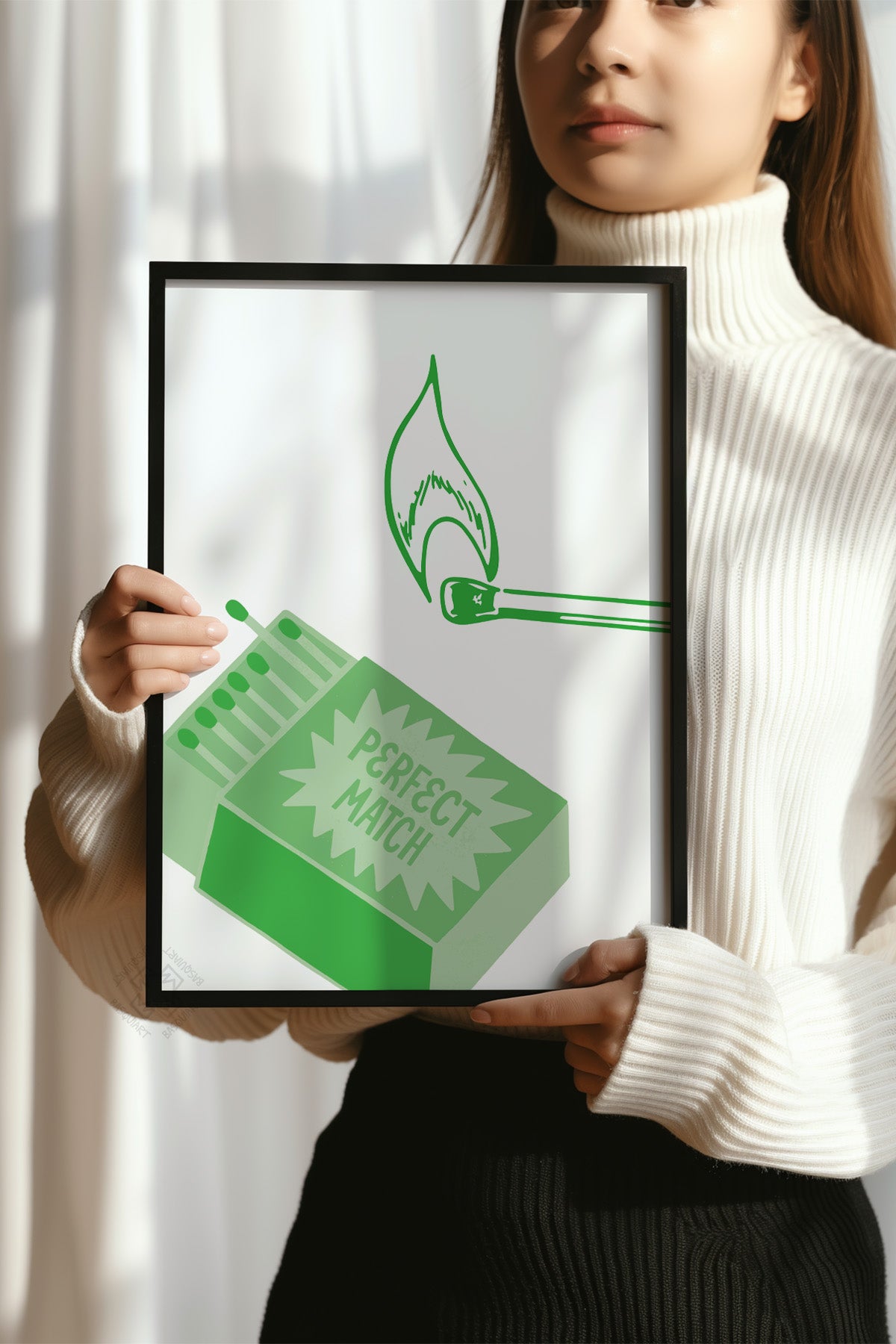 Lucky You Serisi Siyah Çerçeveli Poster, Tablo Duvar Dekoru No:129