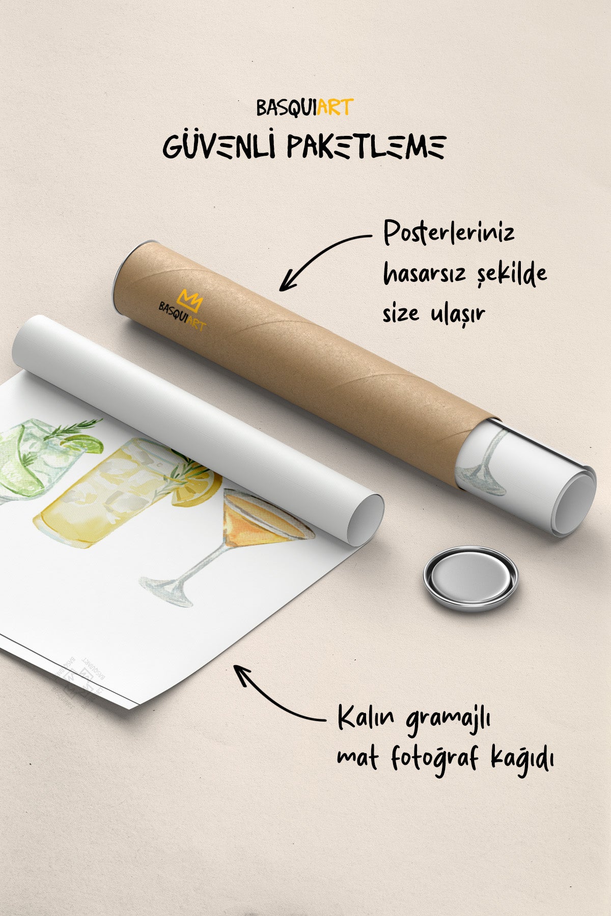 Kokteyl Serisi Poster, Cafe, Restoran, Mutfak Duvar Dekoru No:33