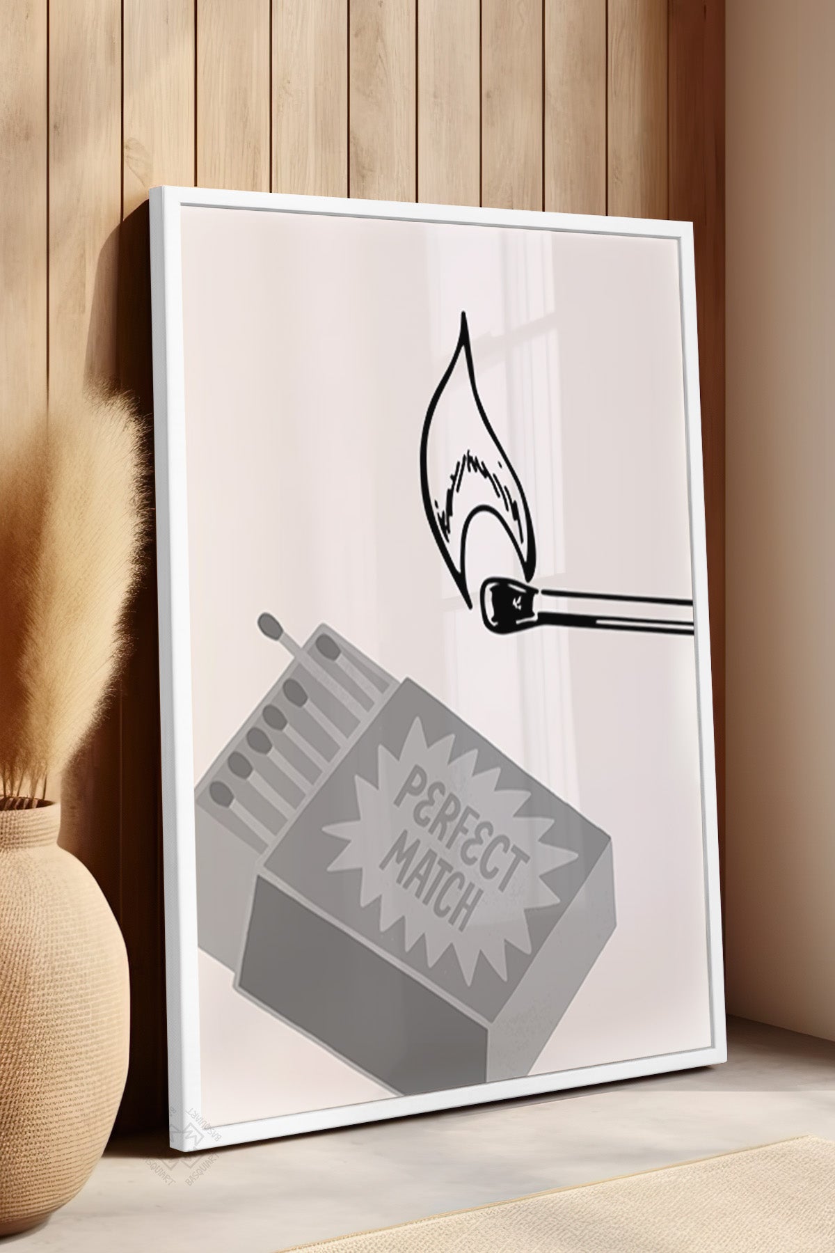 Lucky You Serisi Beyaz Çerçeveli Poster, Tablo Duvar Dekoru No:106
