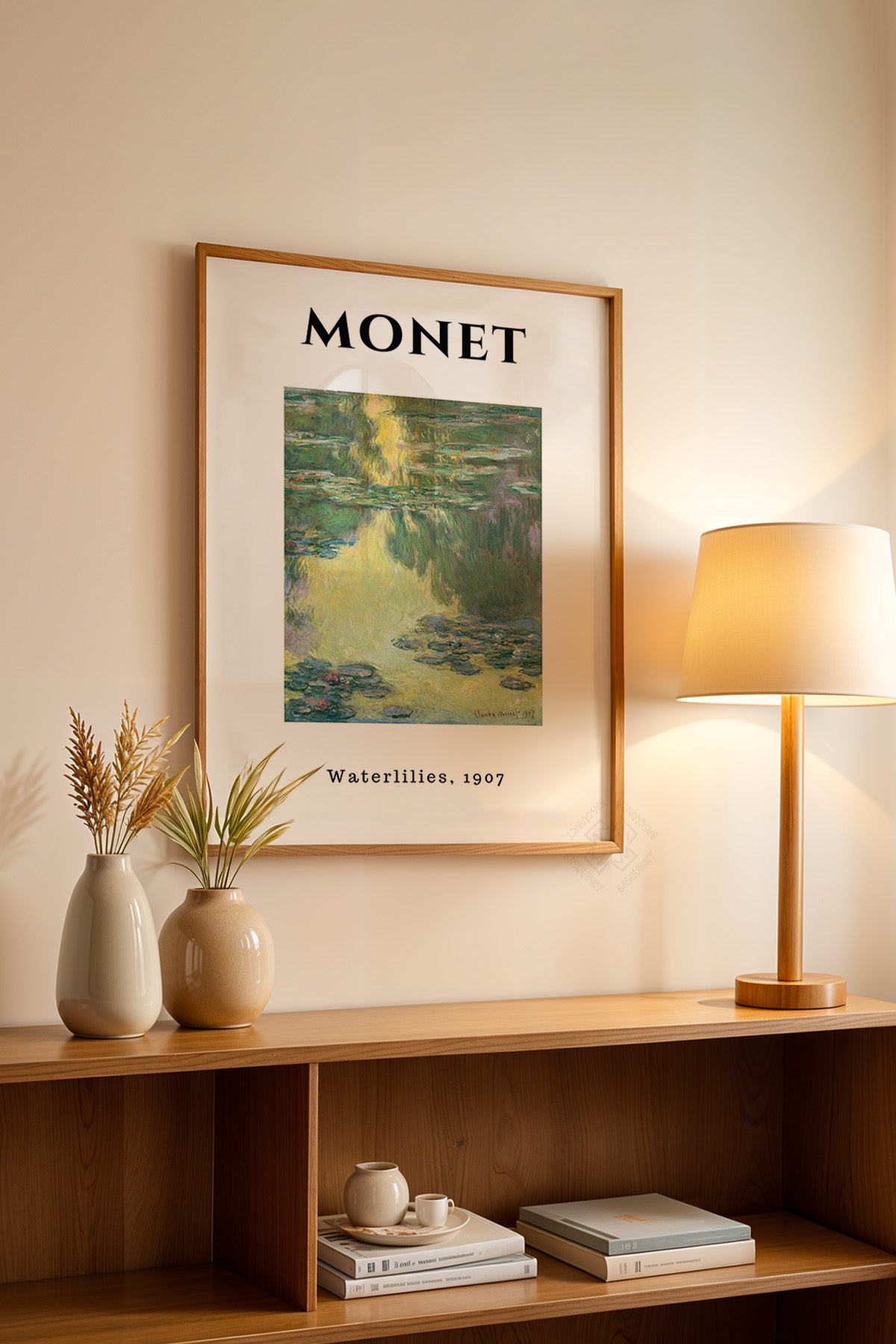 Claude Monet Serisi Ahşap Çerçeveli Poster, Tablo Duvar Dekoru No:12