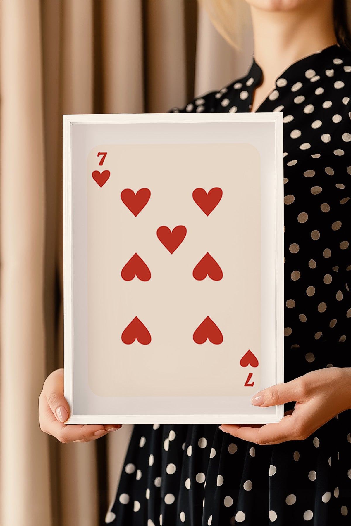 Lucky You Serisi Beyaz Çerçeveli Poster, Tablo Duvar Dekoru No:76