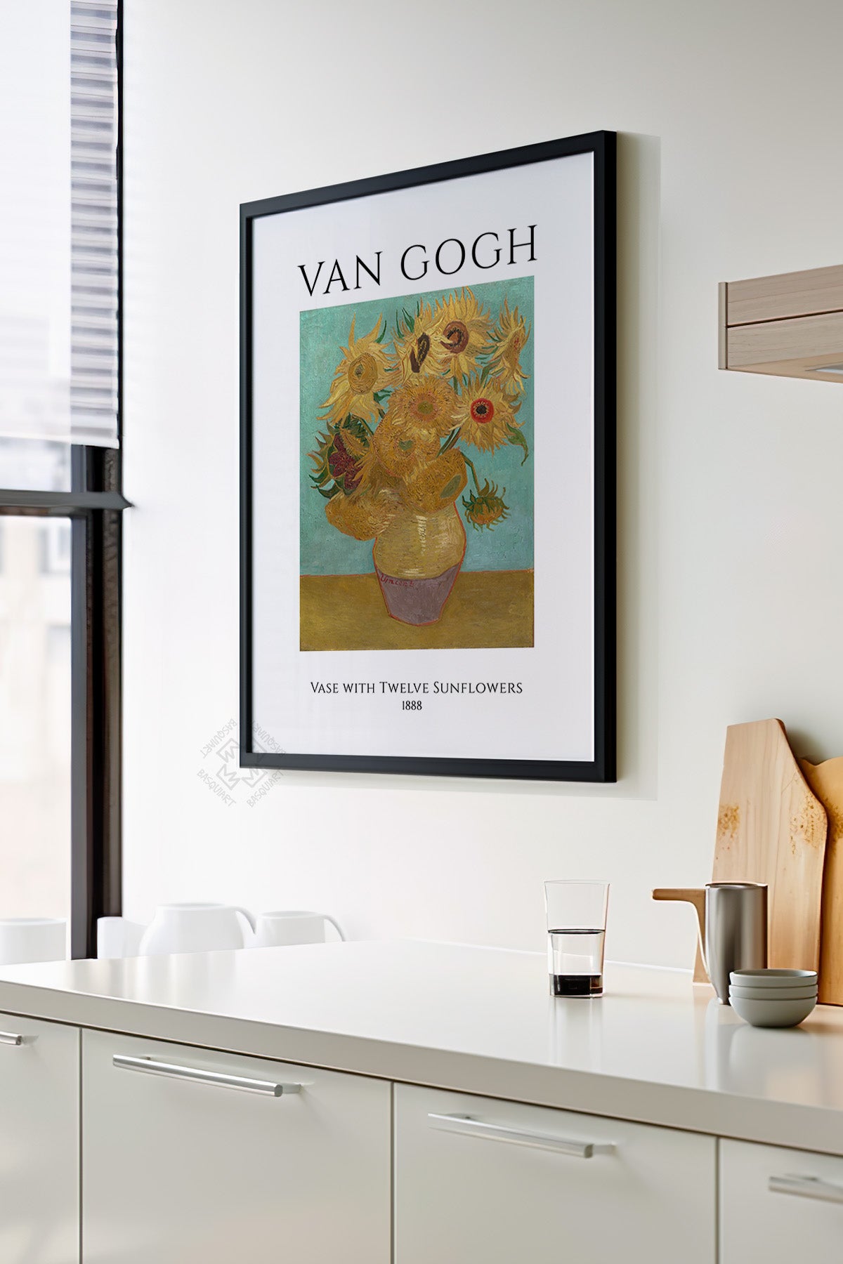 Vincent Van Gogh Serisi Siyah Çerçeveli Poster, Tablo Duvar Dekoru No:17