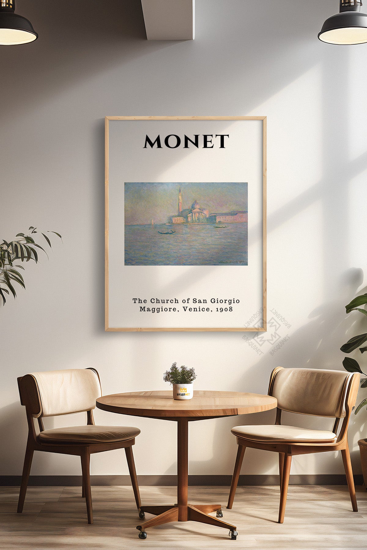 Claude Monet Serisi Ahşap Çerçeveli Poster, Tablo Duvar Dekoru No:18