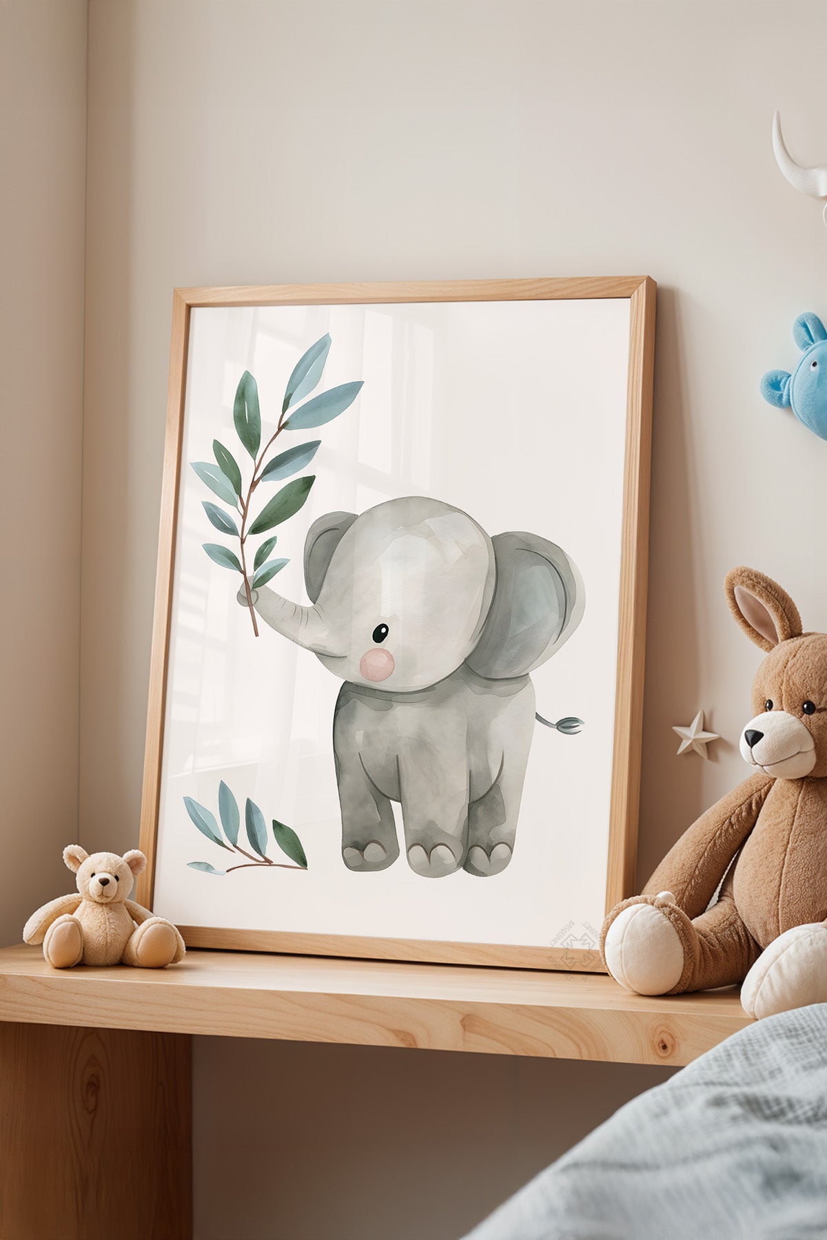 Çocuk Odası, Bebek Odası Ahşap Çerçeveli Poster, Tablo No:84