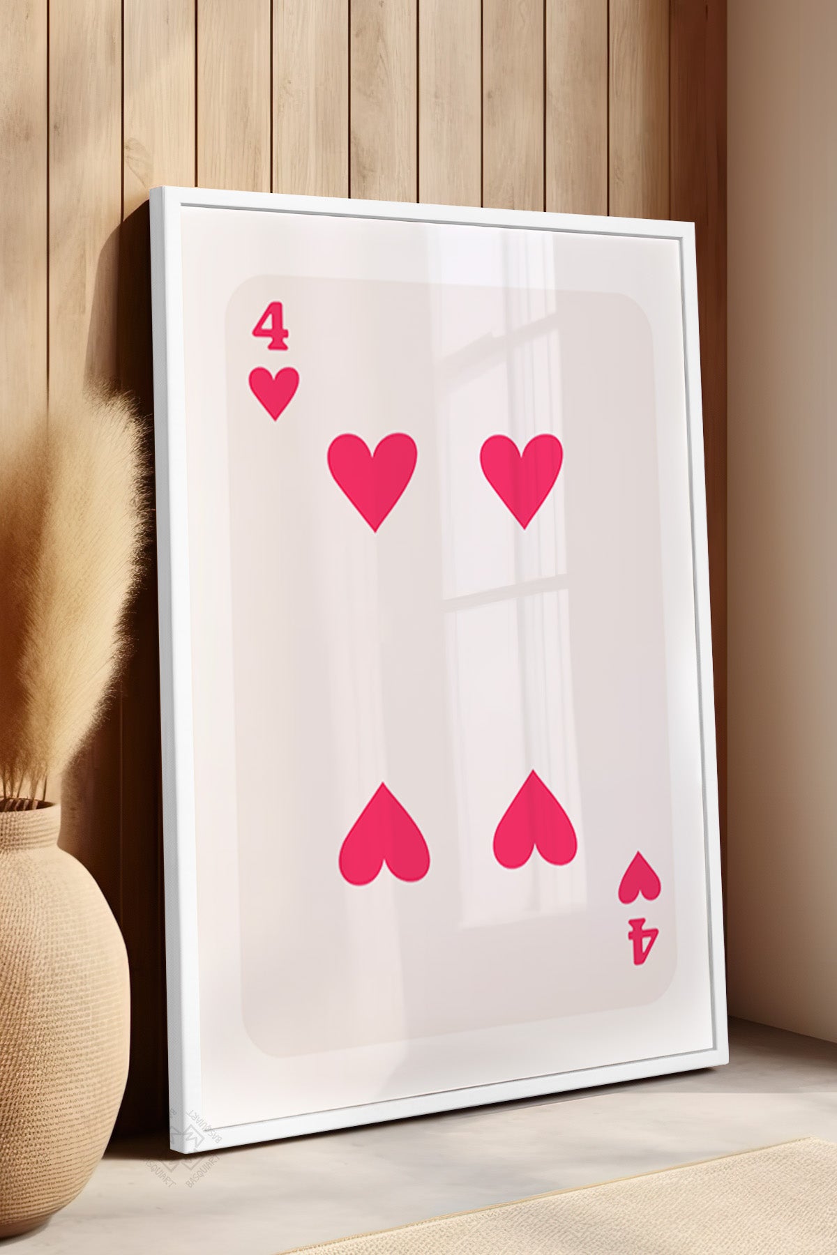 Lucky You Serisi Beyaz Çerçeveli Poster, Tablo Duvar Dekoru No:97