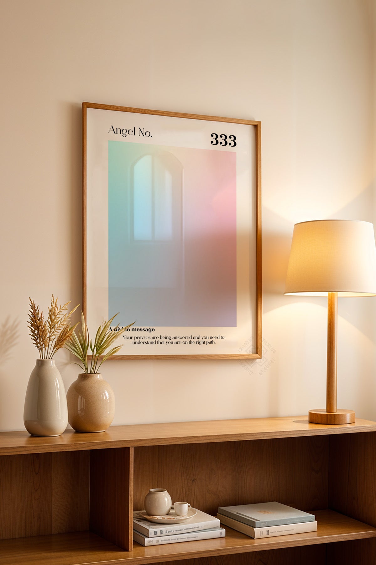 Aura Serisi Ahşap Çerçeveli Poster, Tablo No:69