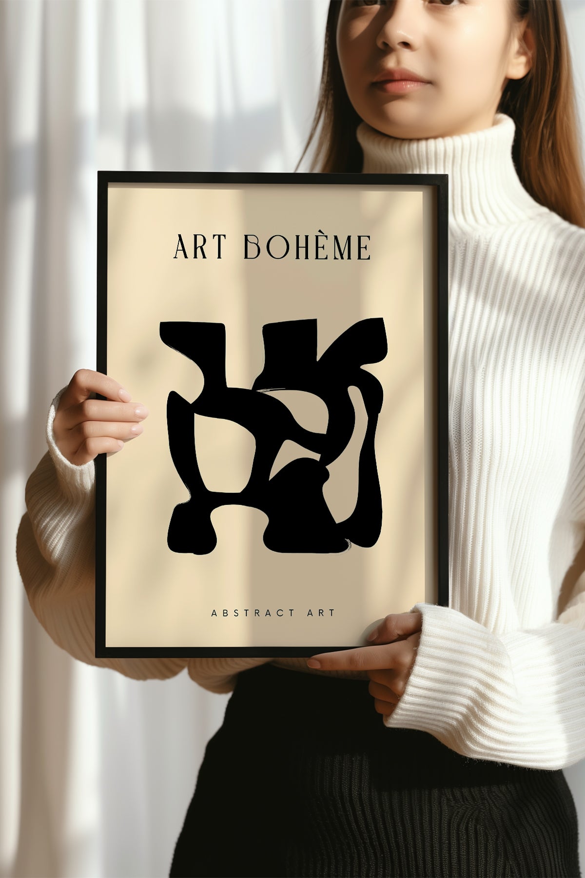 Bohemian Serisi Siyah Çerçeveli Poster, Tablo No:137