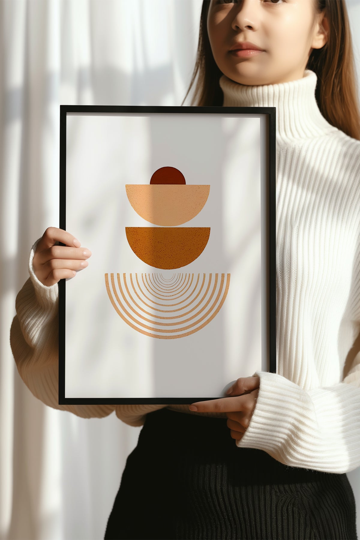 Bohemian Serisi Siyah Çerçeveli Poster, Tablo No:40