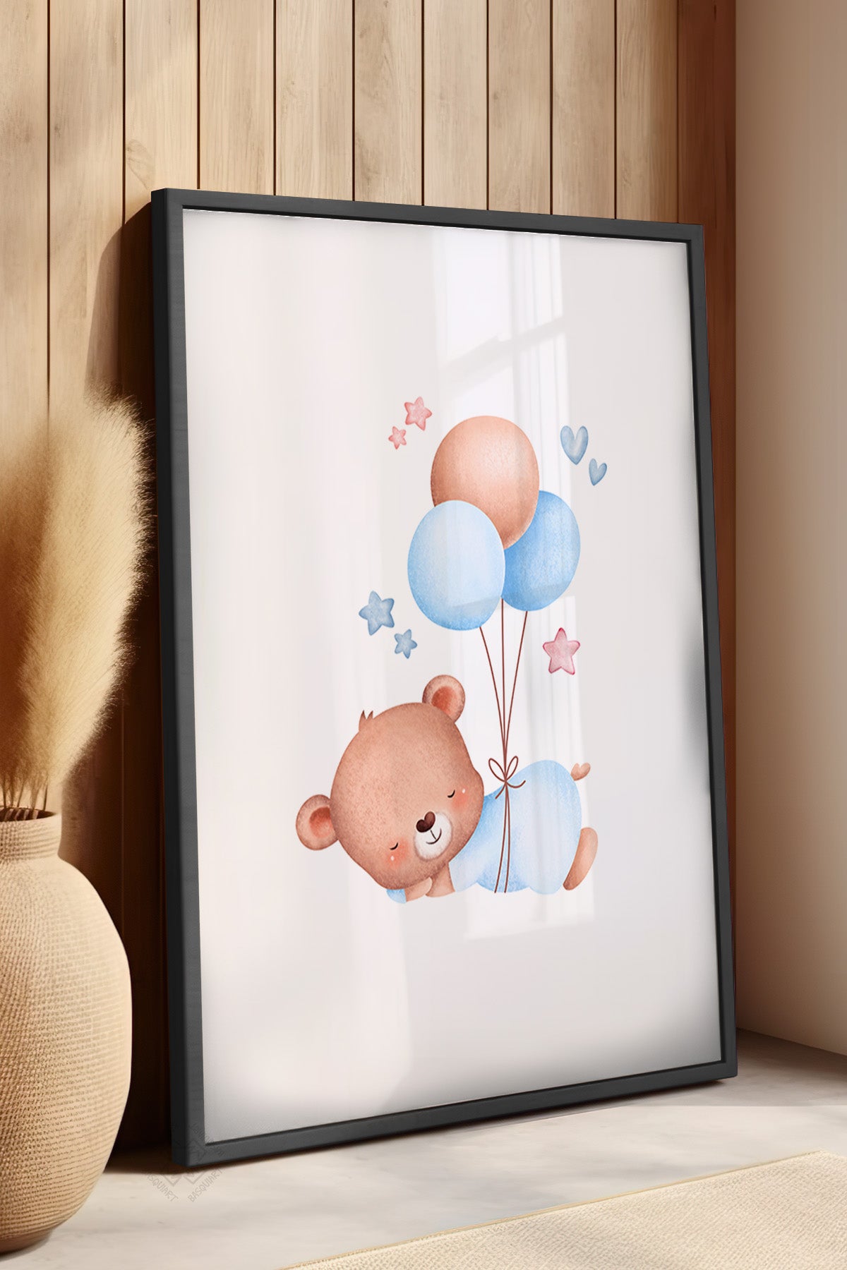 Çocuk Odası, Bebek Odası Siyah Çerçeveli Poster, Tablo No:2