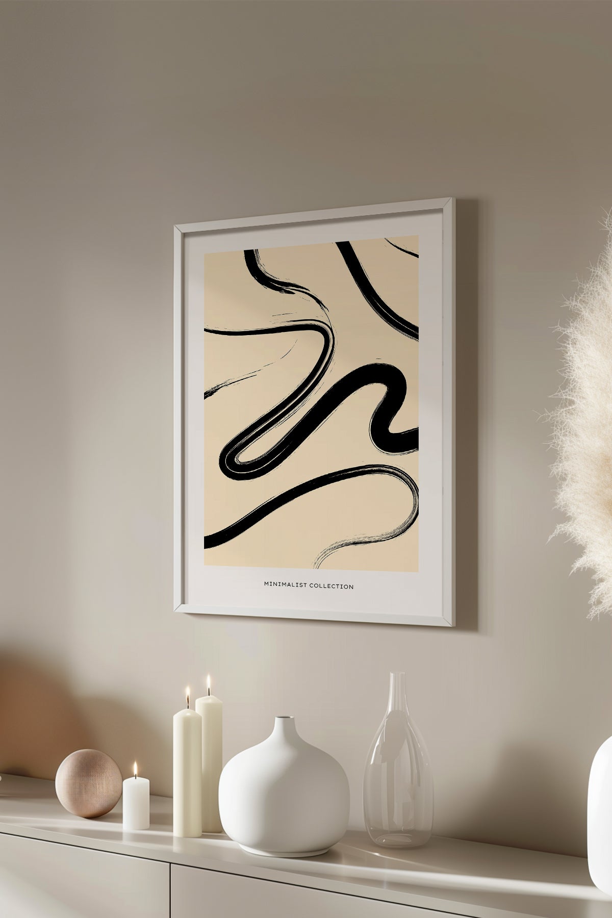 Bohemian Serisi Beyaz Çerçeveli Poster, Tablo No:136