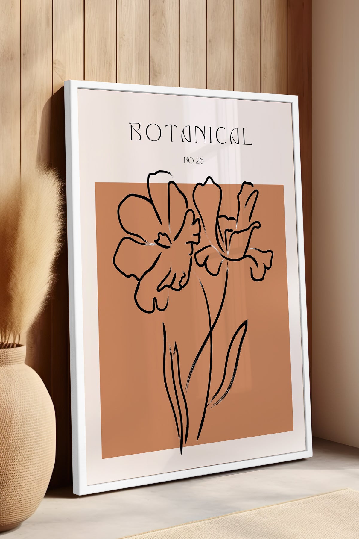 Bohemian Serisi Beyaz Çerçeveli Poster, Tablo No:124