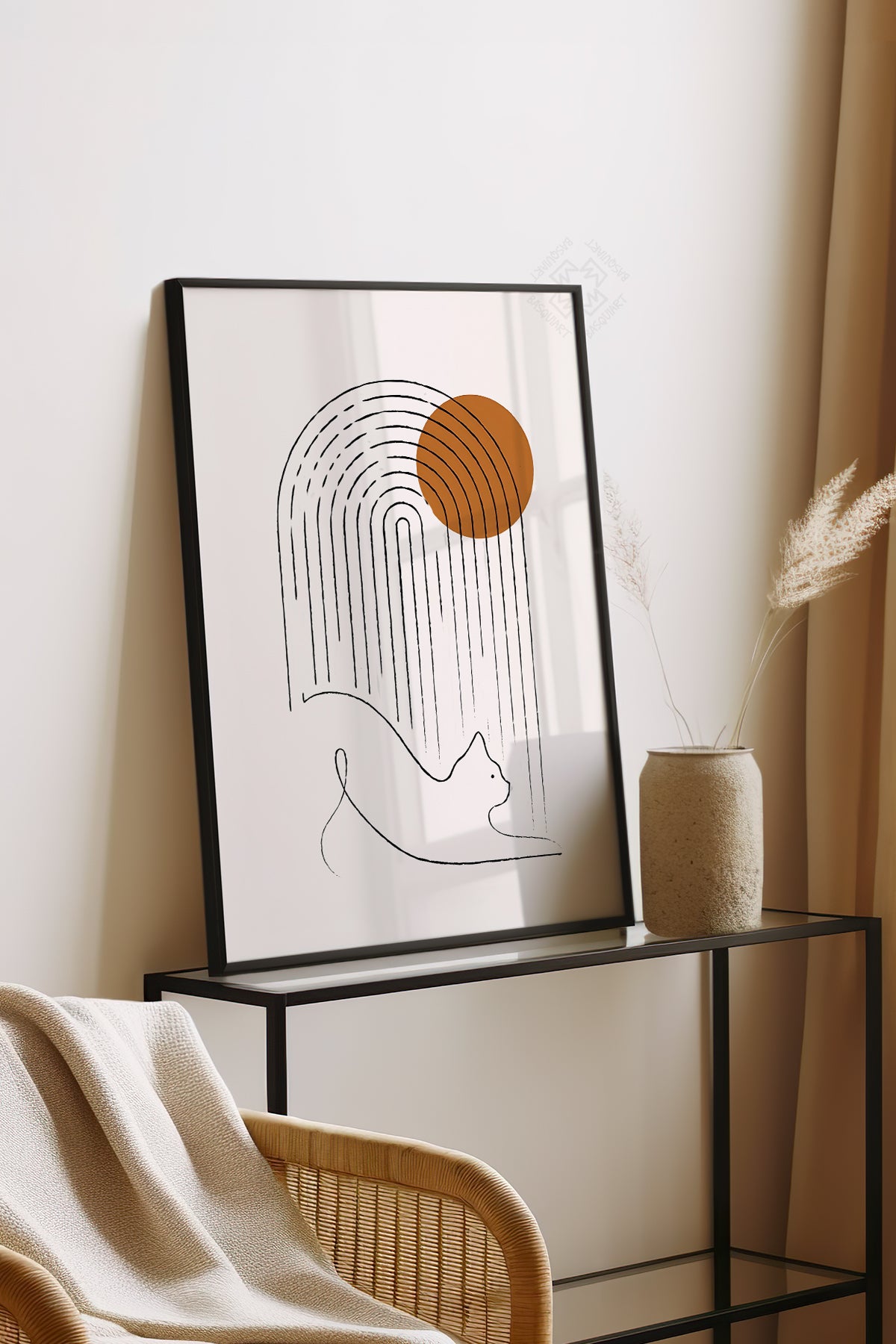 Bohemian Serisi Siyah Çerçeveli Poster, Tablo No:28