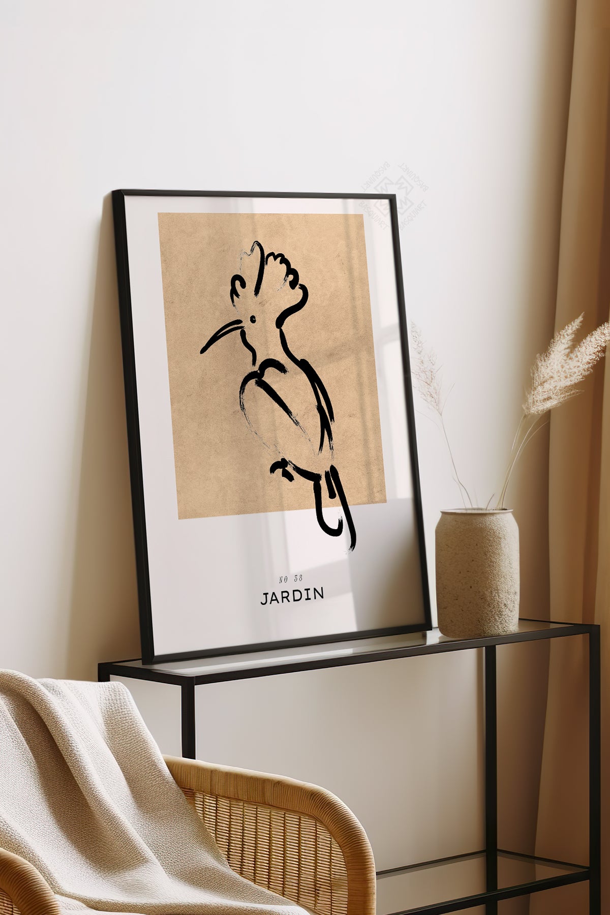 Bohemian Serisi Siyah Çerçeveli Poster, Tablo No:80