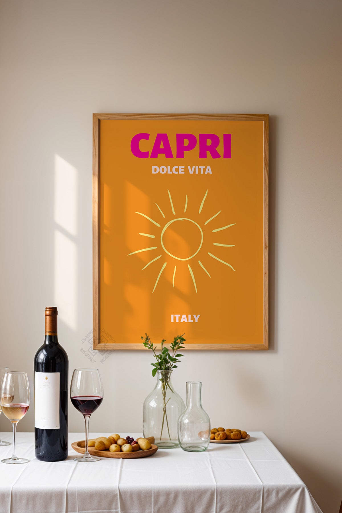 Şehir Serisi Ahşap Çerçeveli Poster, Tablo Duvar Dekoru No:31