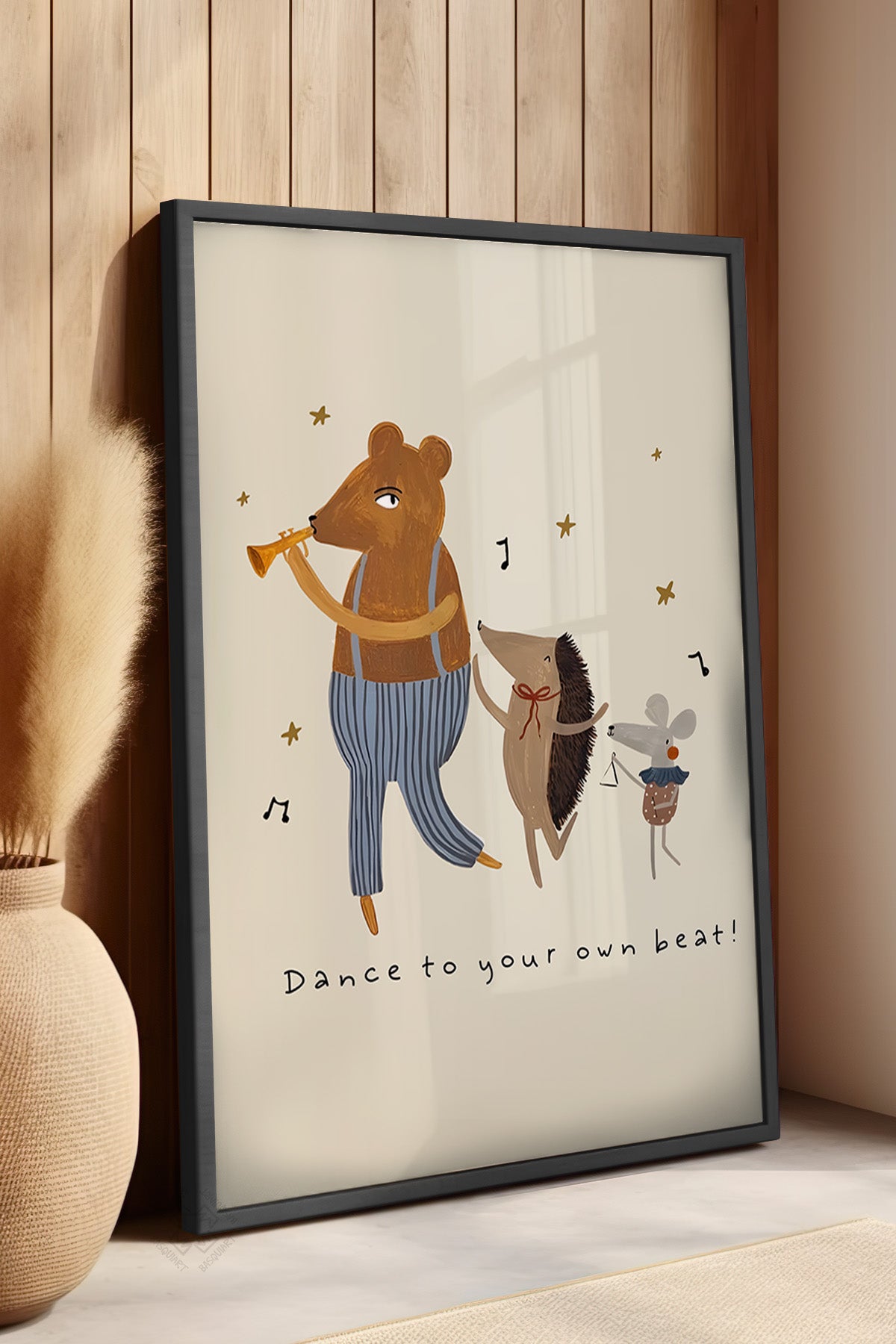 Çocuk Odası, Bebek Odası Siyah Çerçeveli Poster, Tablo No:39