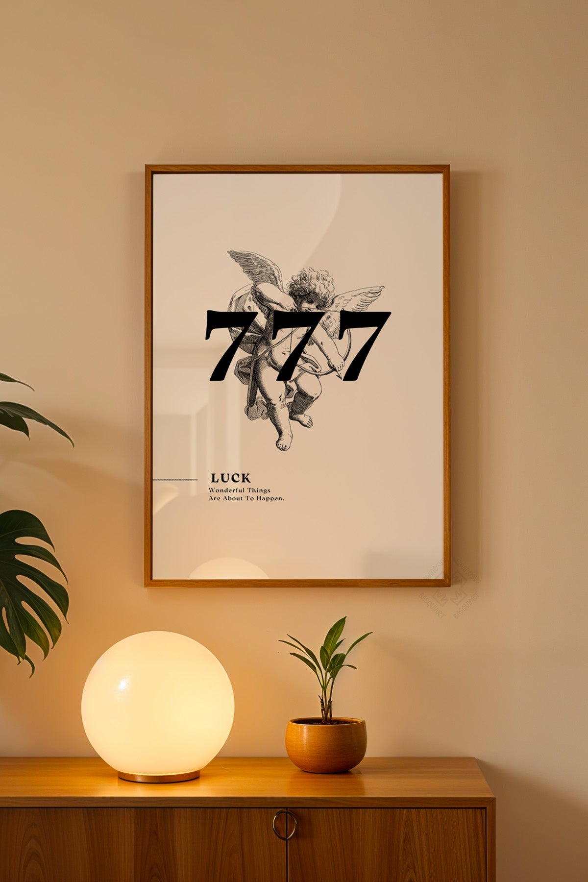 Lucky You Serisi Ahşap Çerçeveli Poster, Tablo Duvar Dekoru No:108