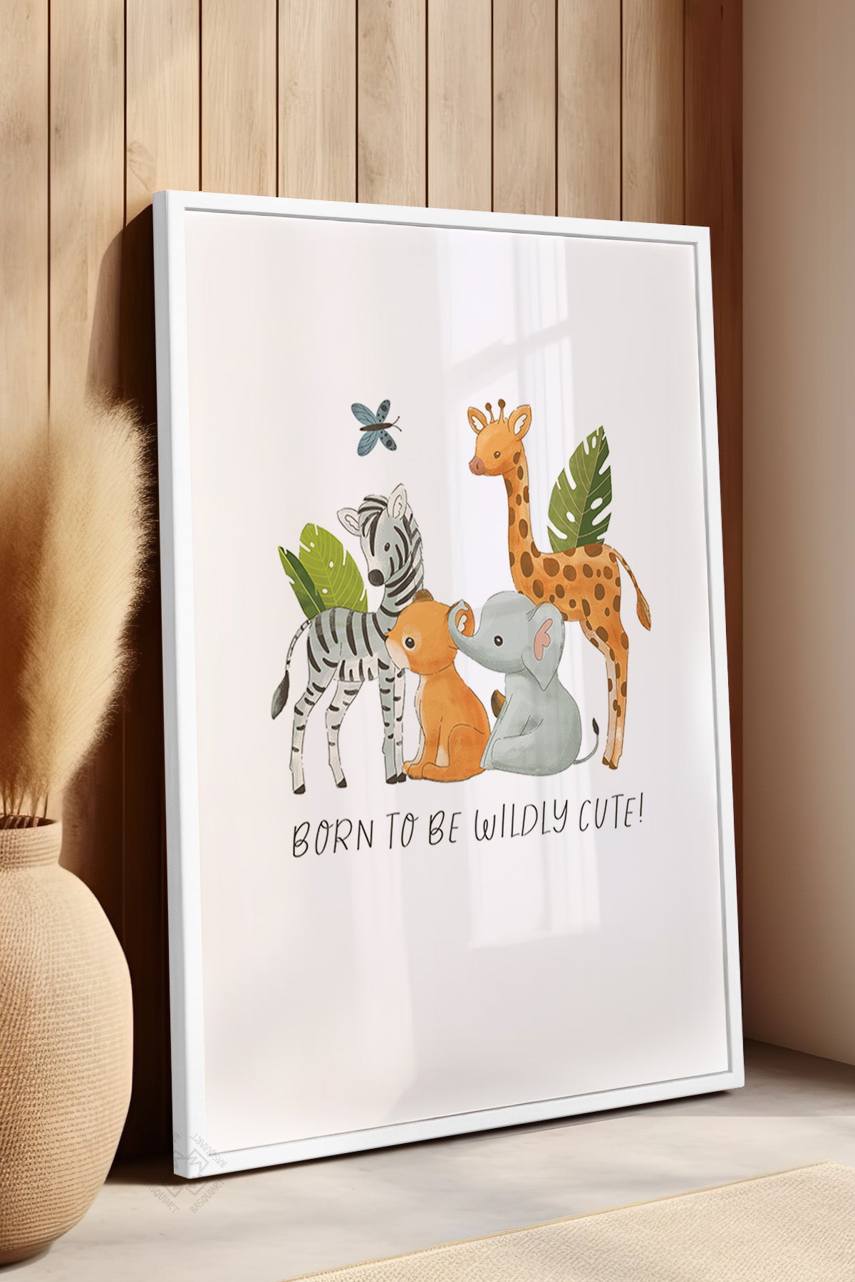 Çocuk Odası, Bebek Odası Beyaz Çerçeveli Poster, Tablo No:98